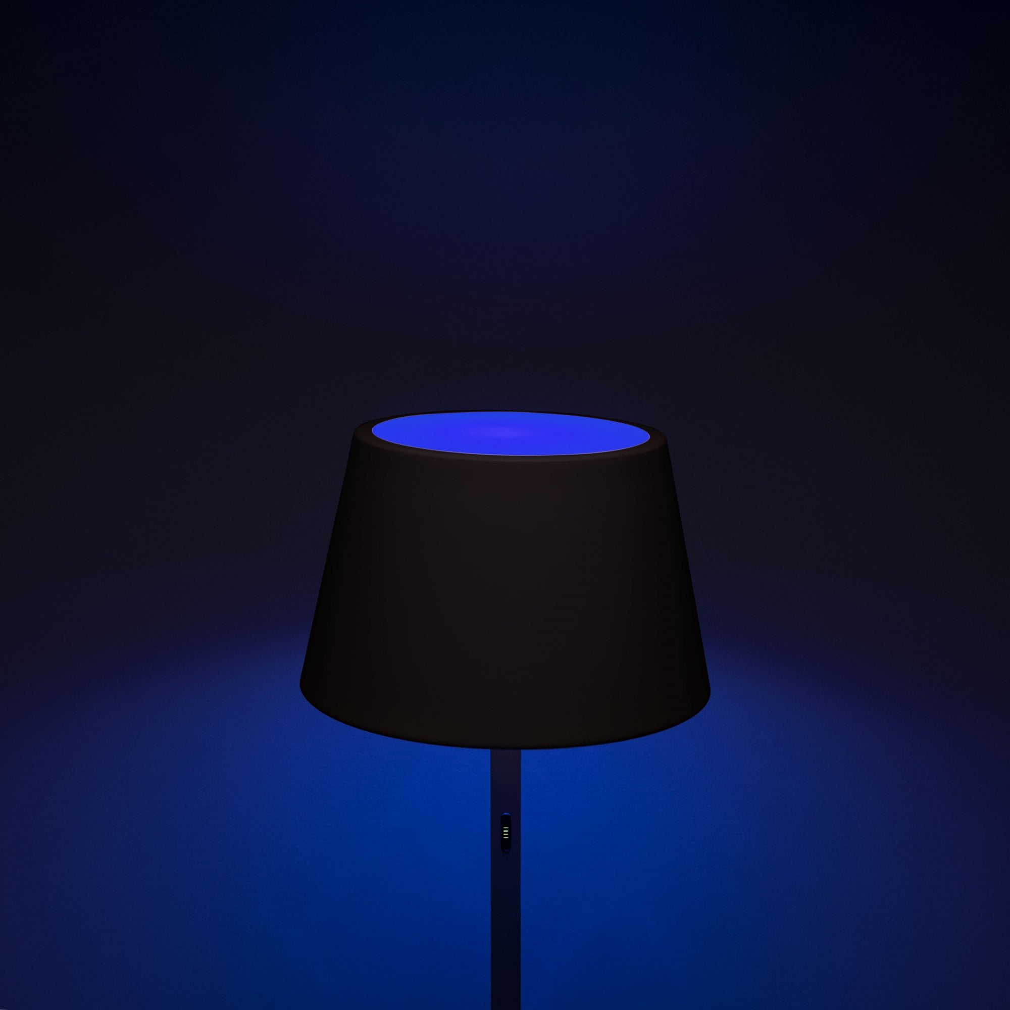 Konstsmide Pomezia RGBW Outdoor Floor Lantern USB LED - Matt Black