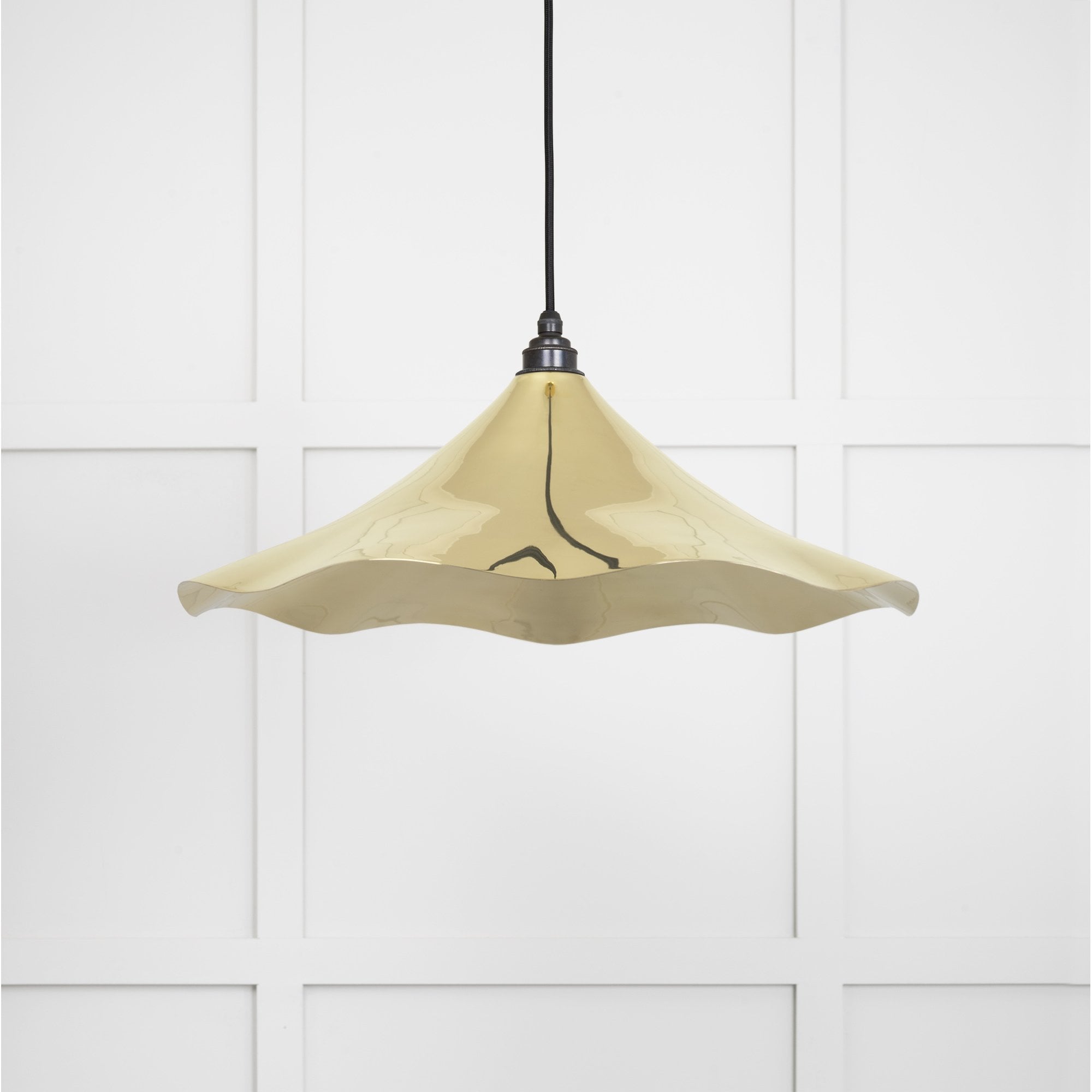 From The Anvil Smooth Brass Flora Pendant