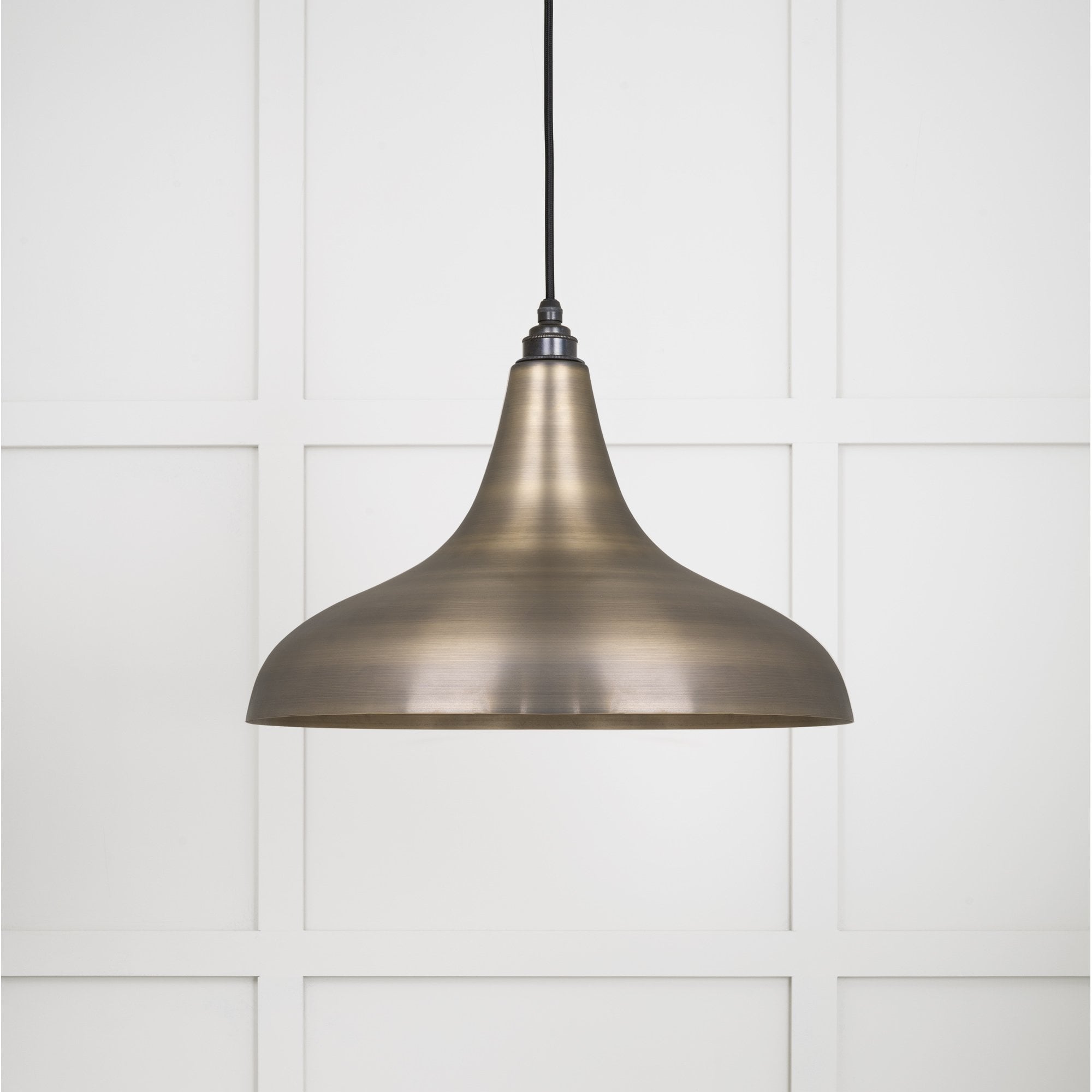 From The Anvil Aged Brass Frankley Pendant