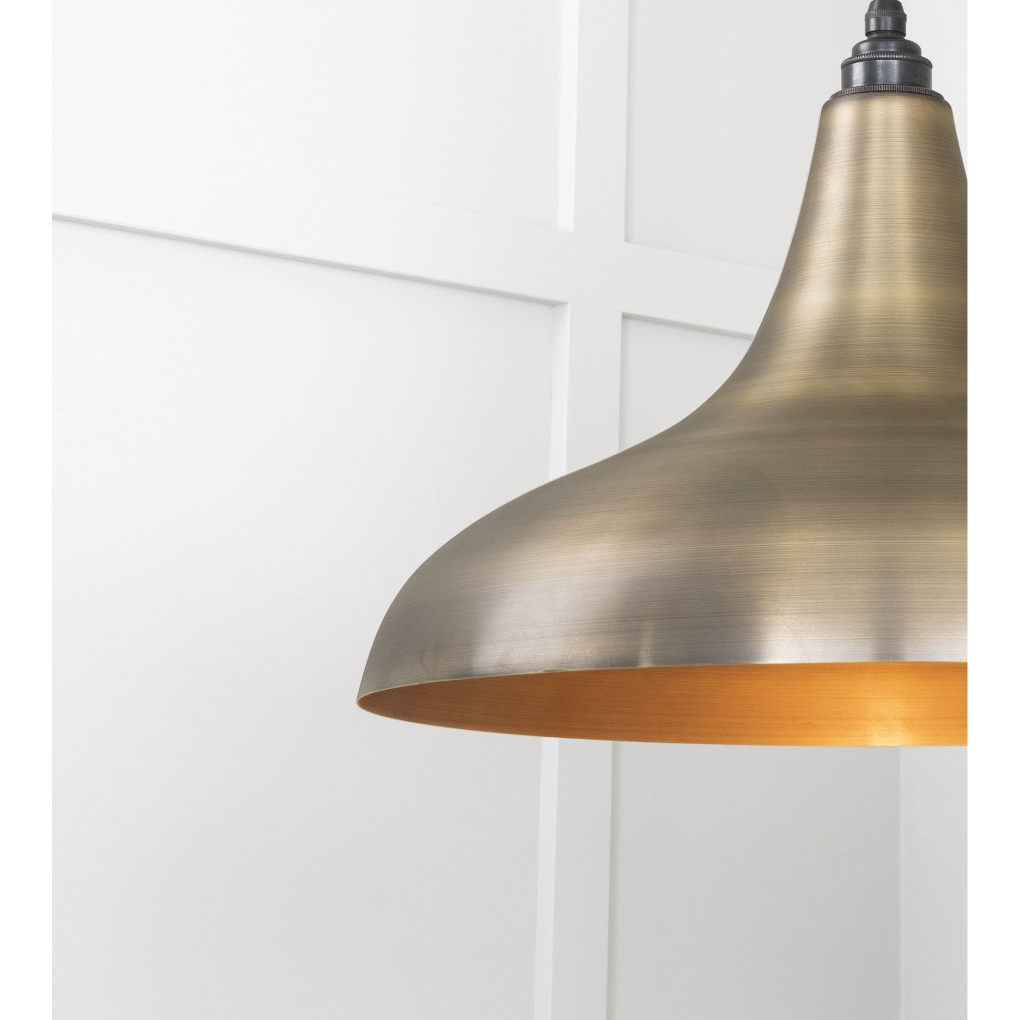 From The Anvil Aged Brass Frankley Pendant