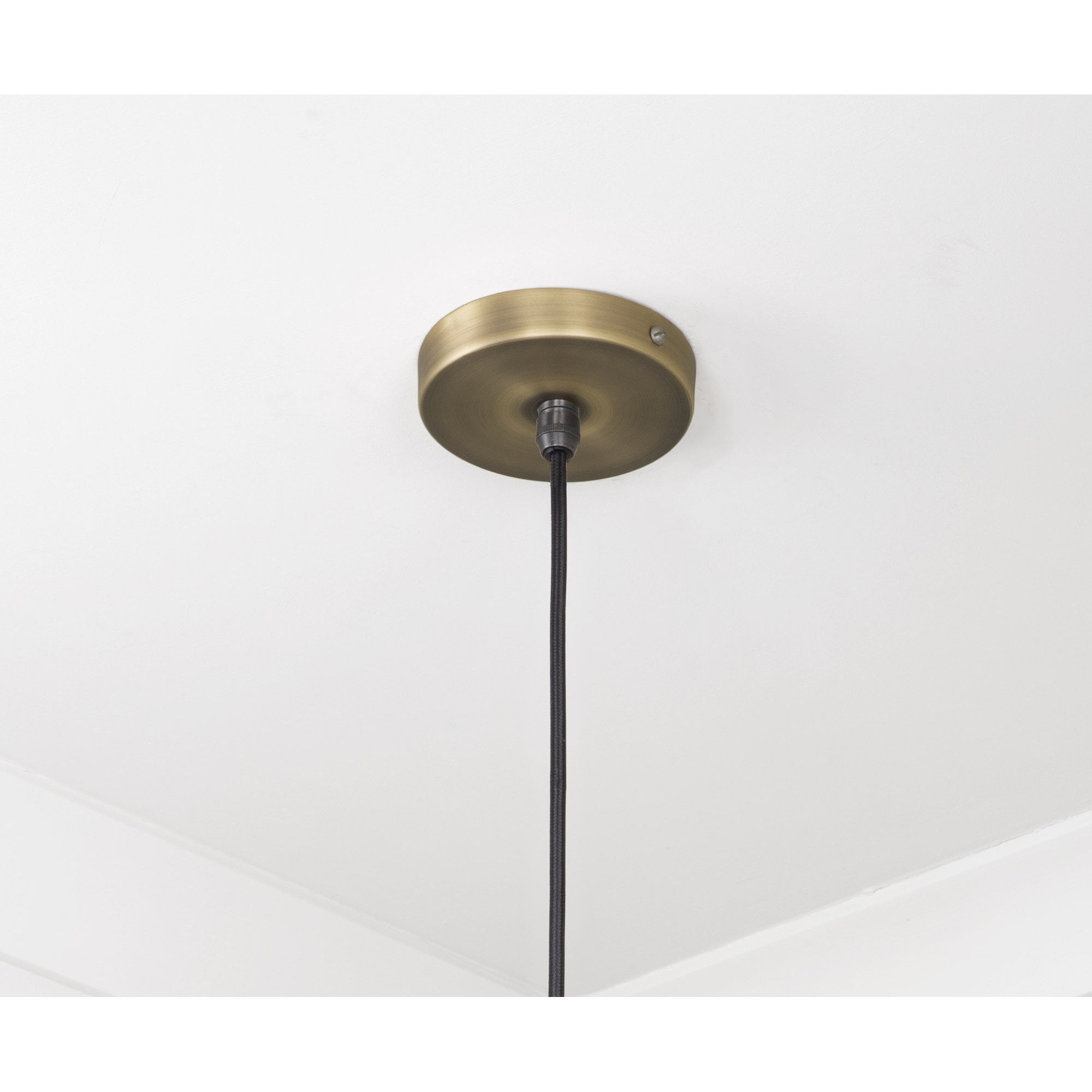 From The Anvil Aged Brass Frankley Pendant