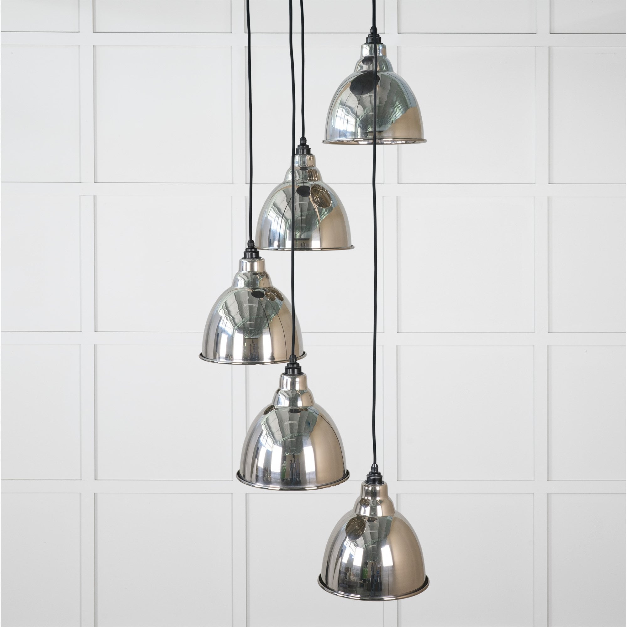 From The Anvil Hammered Nickel Brindley Cluster Pendant