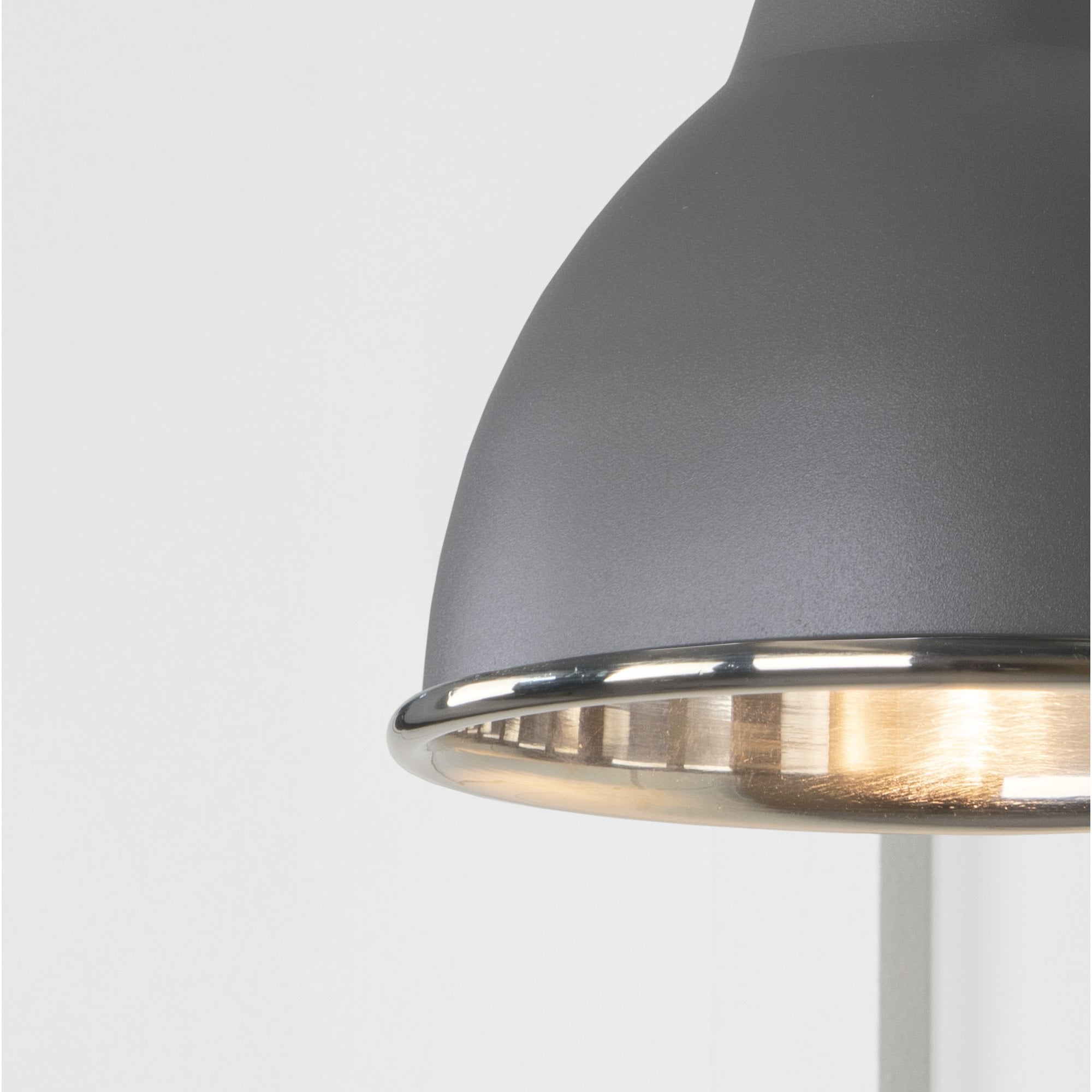From The Anvil Smooth Nickel Brindley Wall Light - Bluff (Warm Grey)