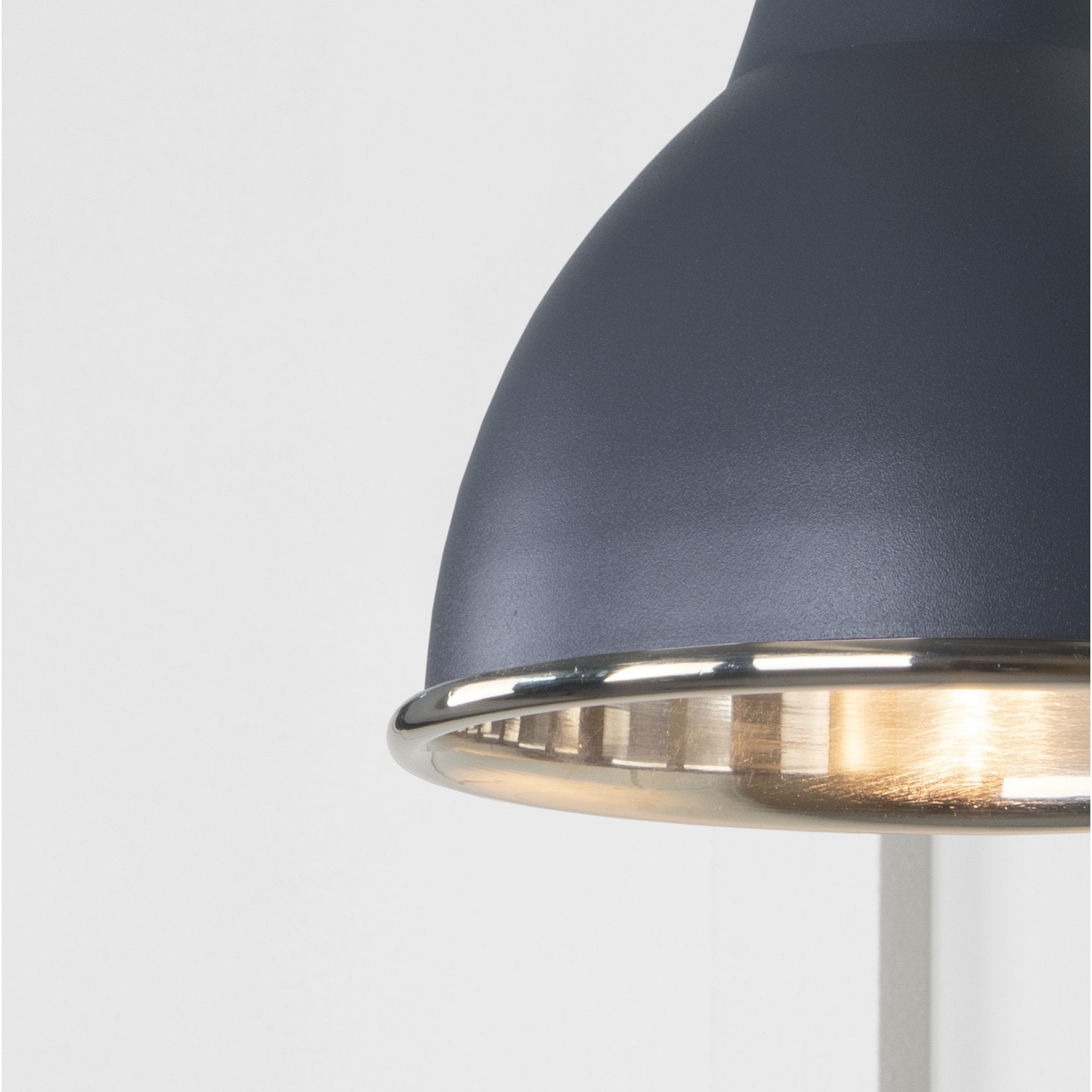From The Anvil Smooth Nickel Brindley Wall Light - Slate (Mid Grey)