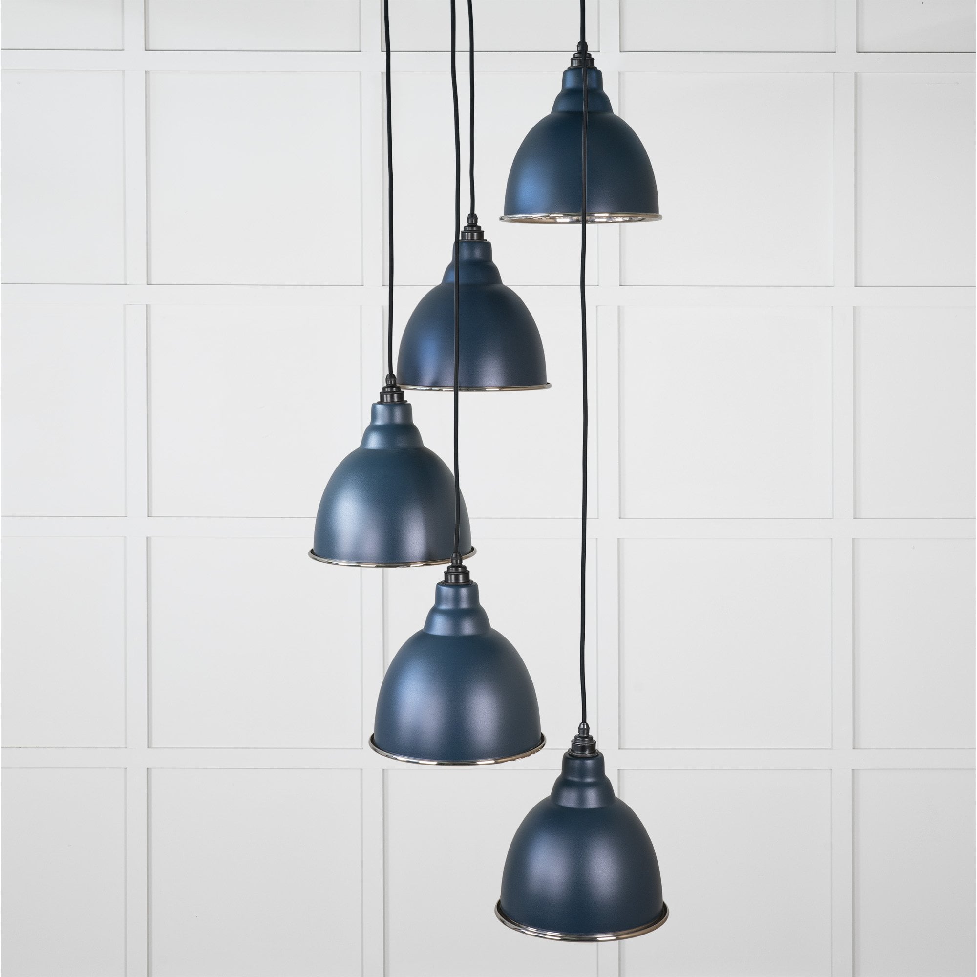 From The Anvil Smooth Nickel Brindley Cluster Pendant - Dusk (Dark Blue/Grey)