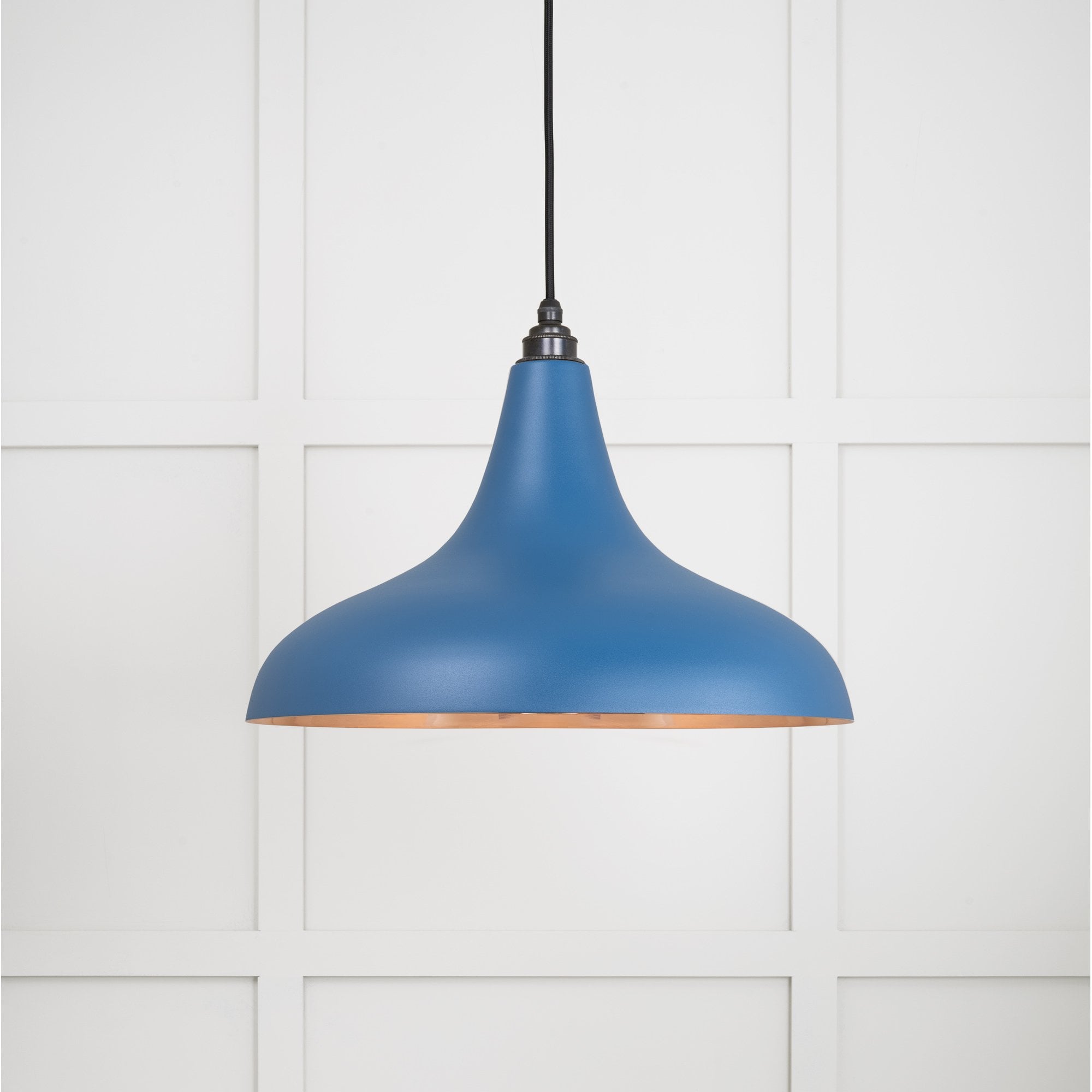 From The Anvil Smooth Copper Frankley Pendant - Upstream (Blue)