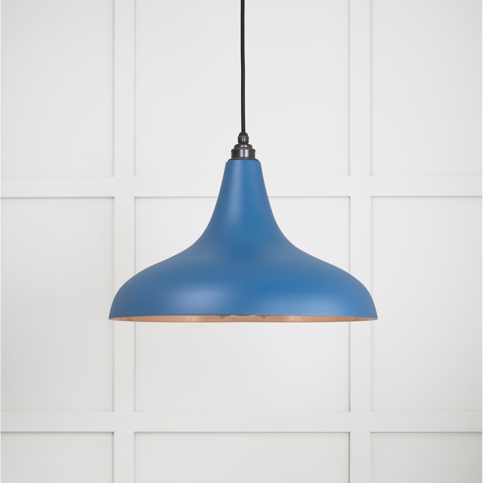 From The Anvil Smooth Copper Frankley Pendant - Upstream (Blue)
