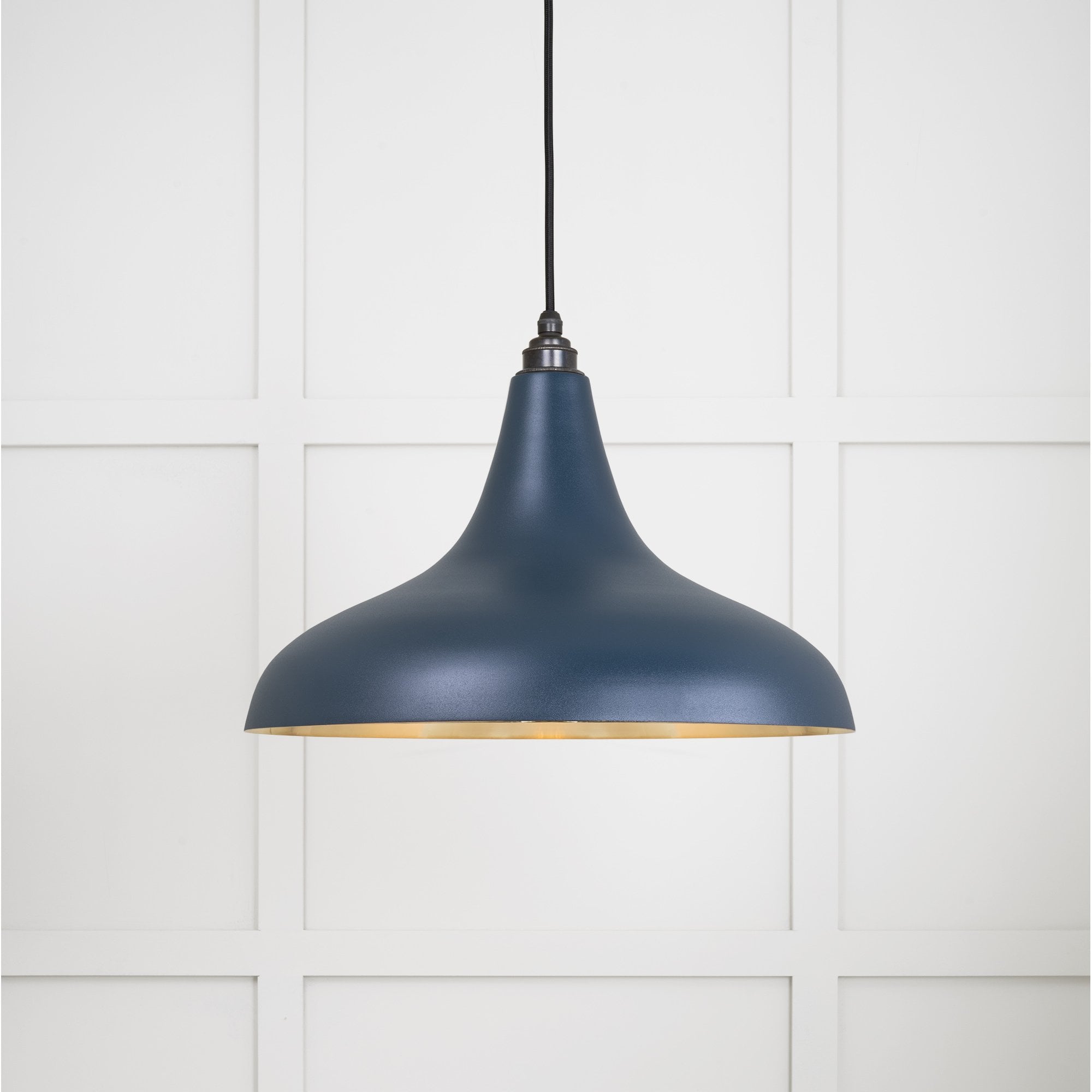 From The Anvil Smooth Brass Frankley Pendant - Dusk (Dark Blue/Grey)