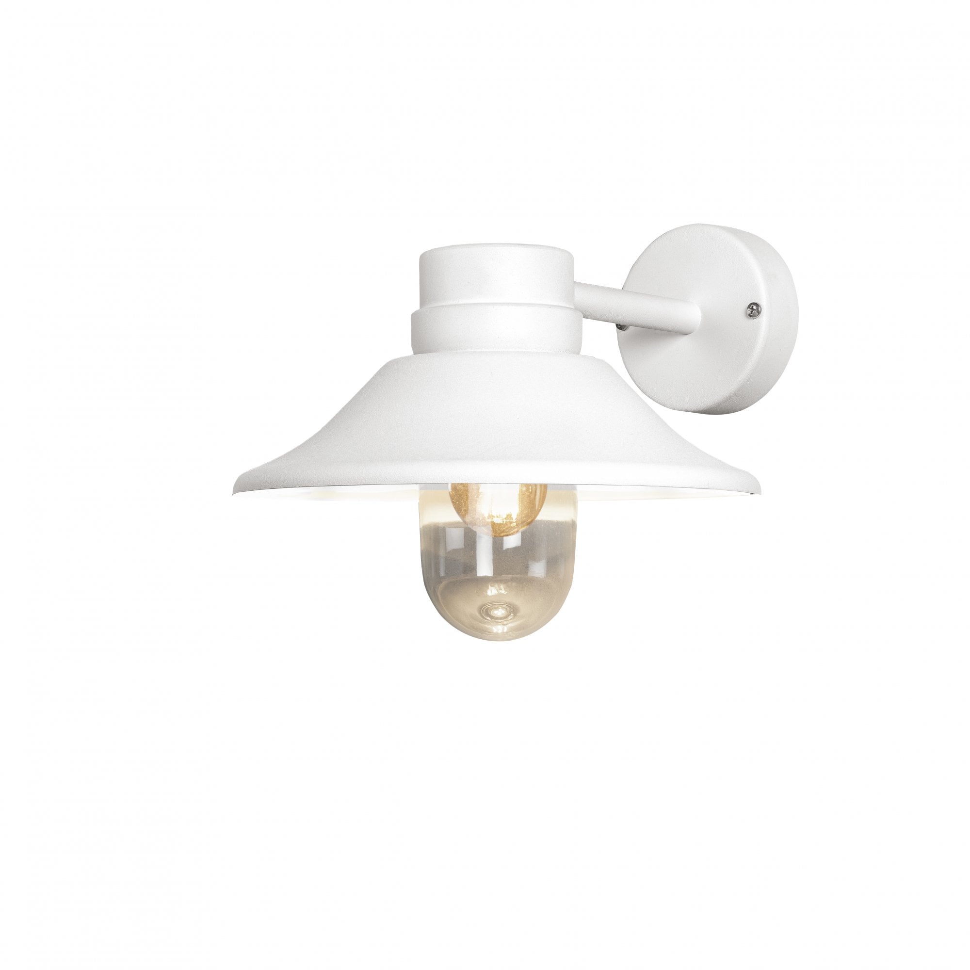 Konstsmide Vega Hooded Wall Light - White