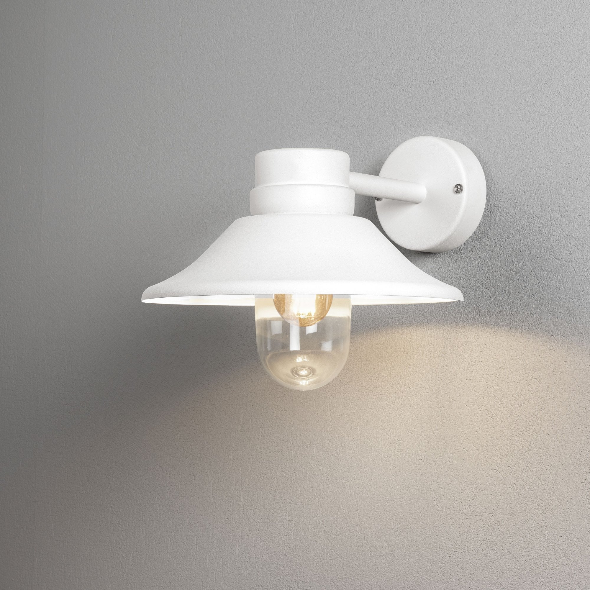Konstsmide Vega Hooded Wall Light - White