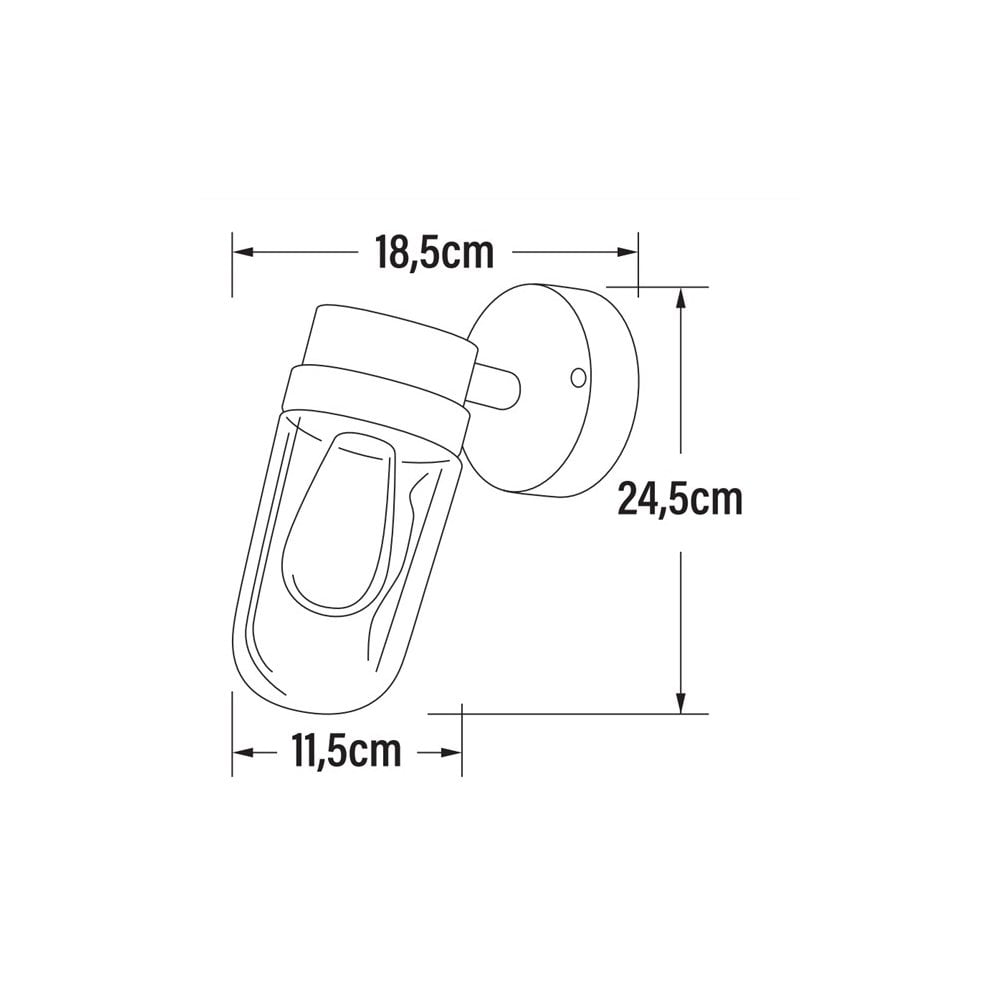 Konstsmide Vega Wall Light - White