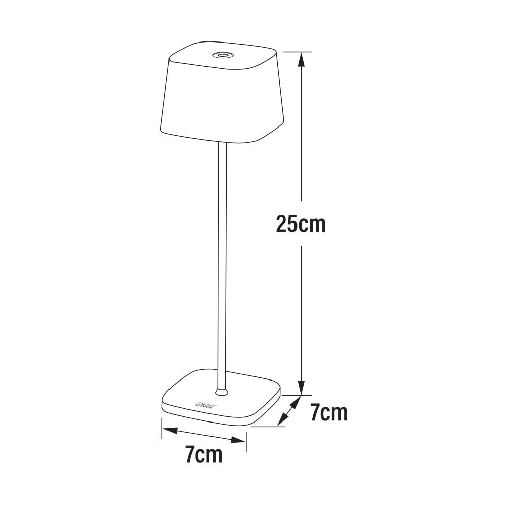 Konstsmide Capri Mini LED Table Lamp with USB - Matt White