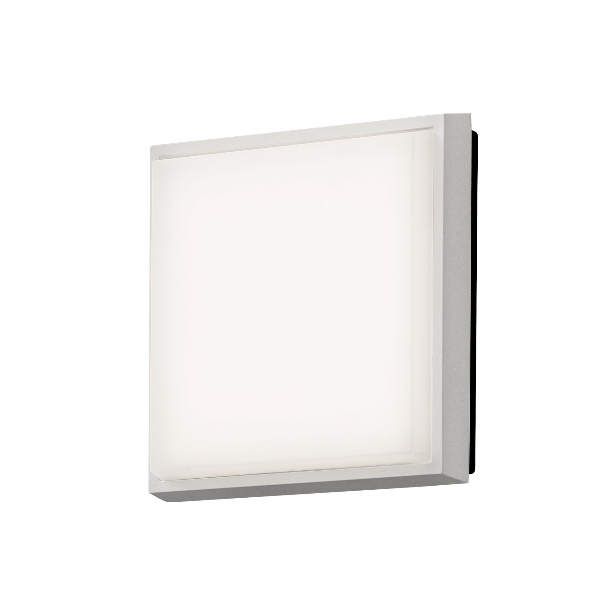 Konstsmide Casena Square LED Flush Fitting - Matt White