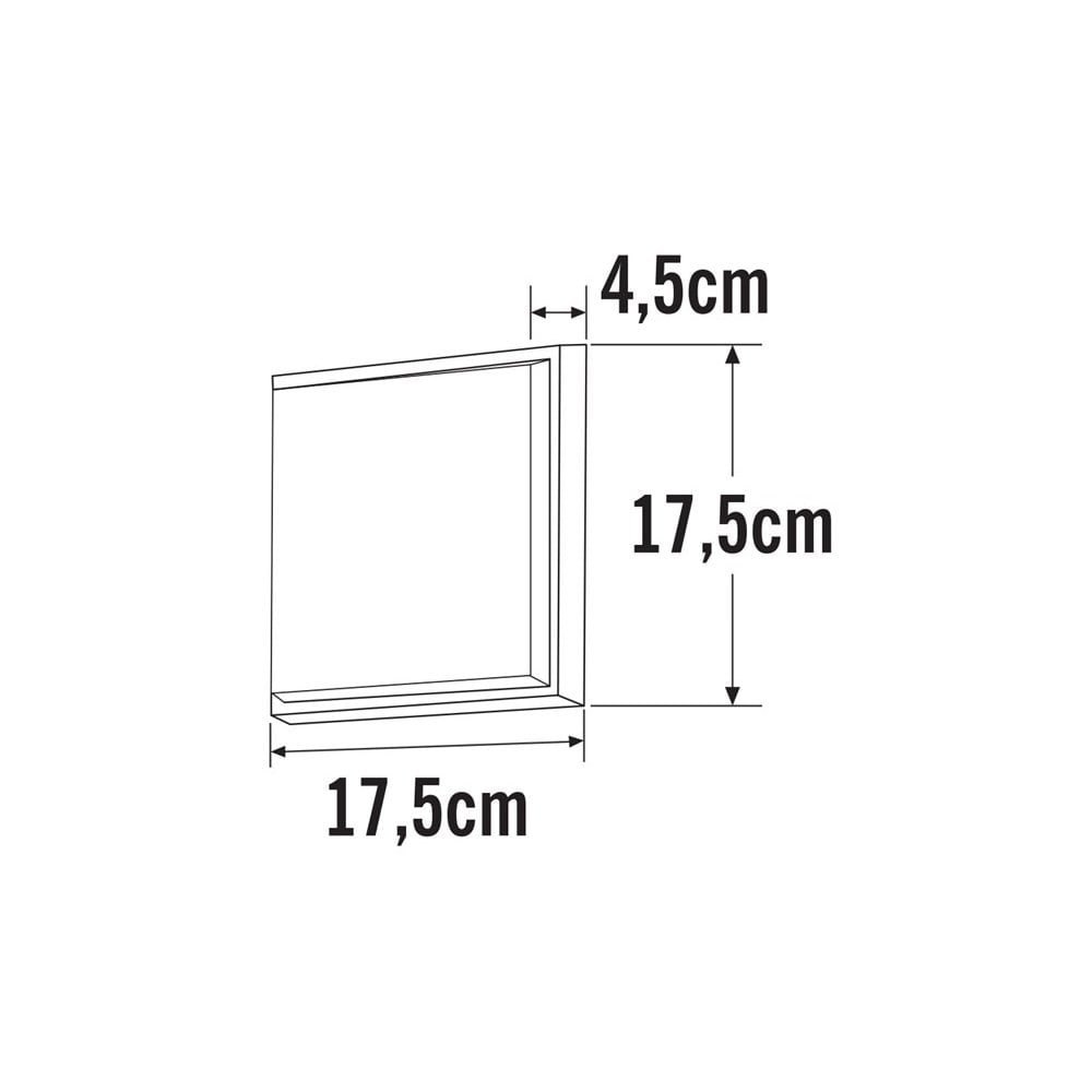 Konstsmide Casena Square LED Flush Fitting - Matt White