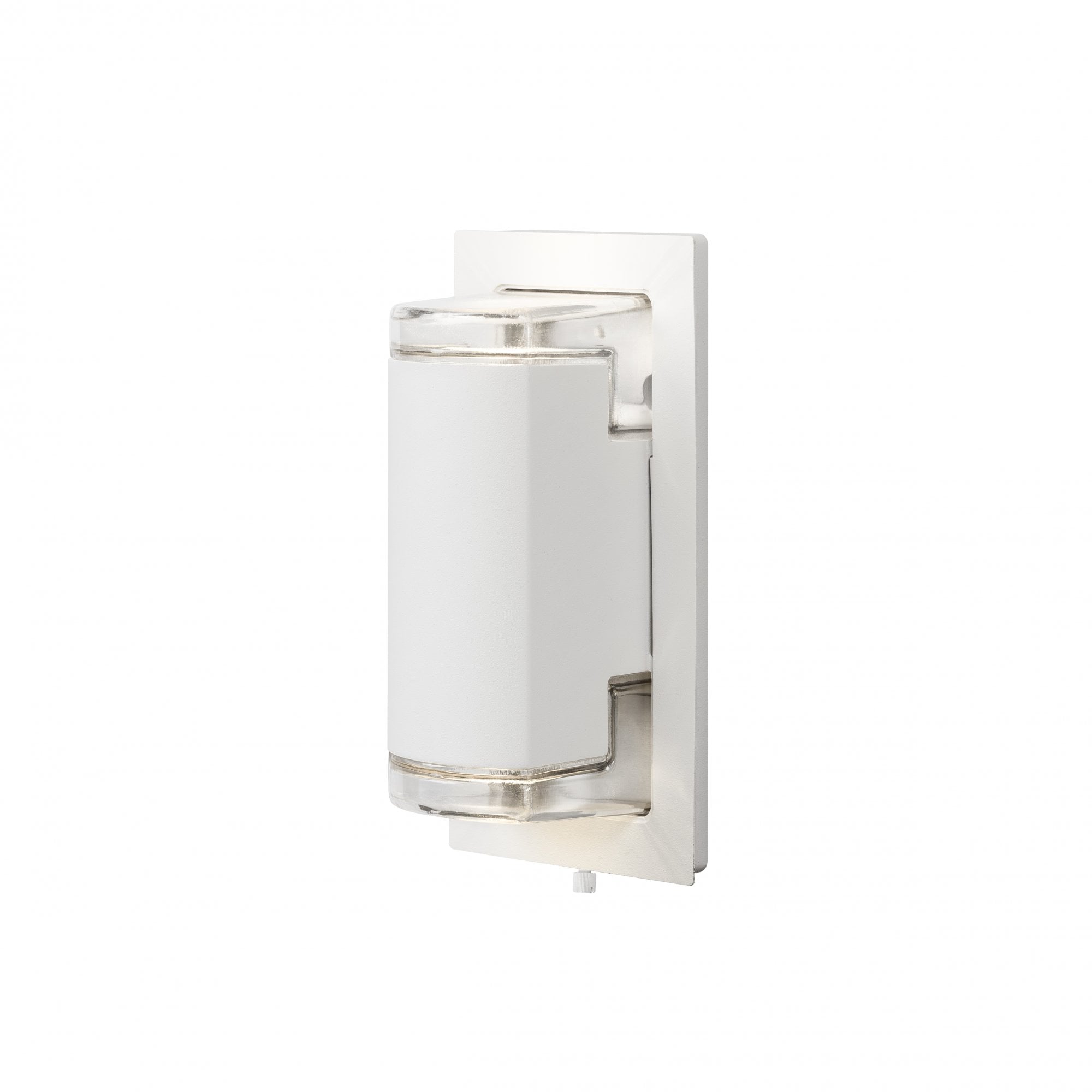 Konstsmide Potenza Up/Down Backplate Wall Light - Matt White