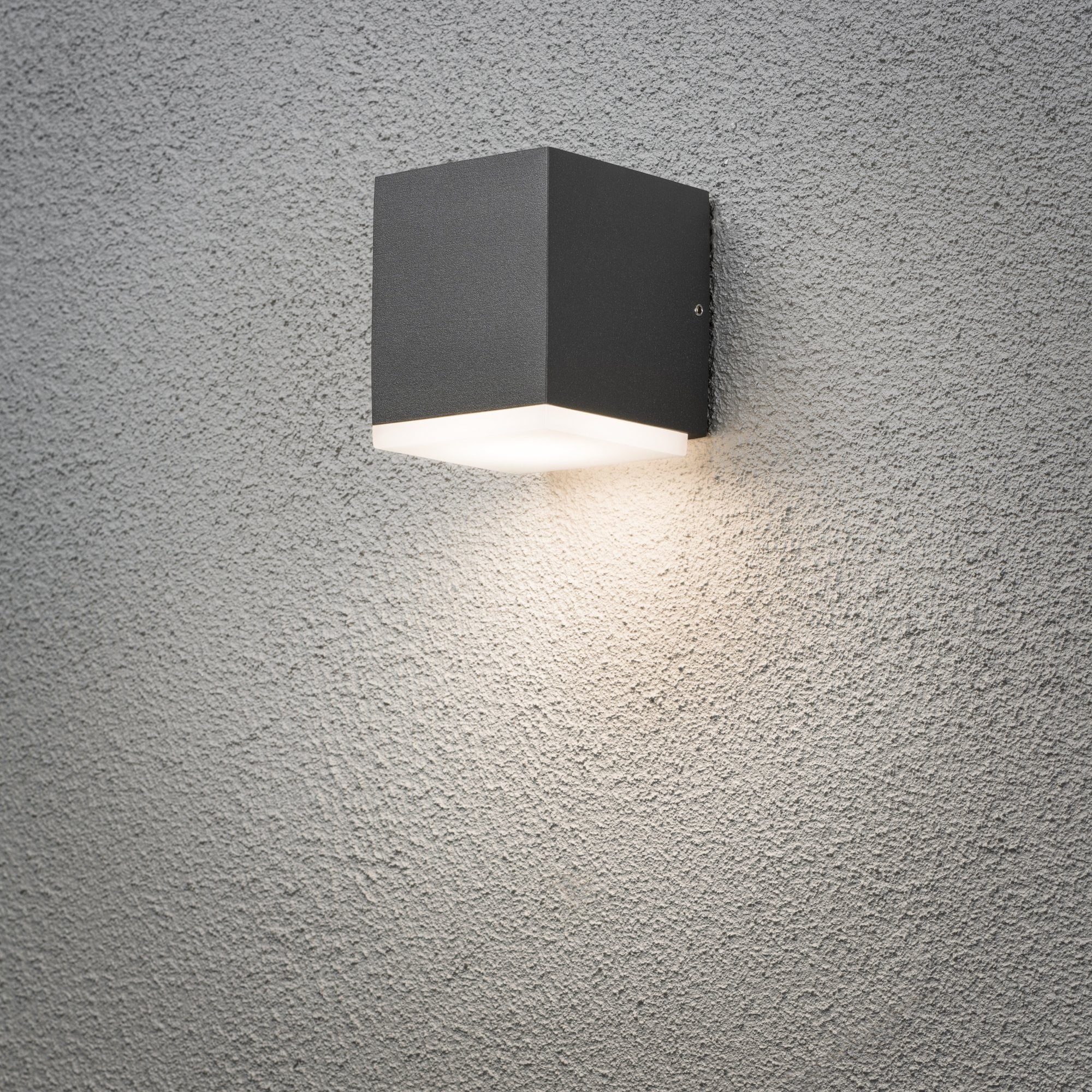 Konstsmide Monza Wide LED Down Wall Light - Anthracite