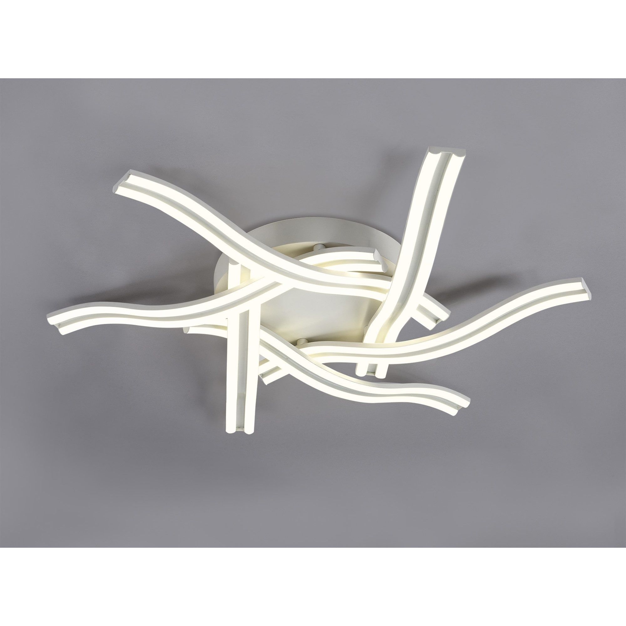 Fabula Barncroft 6 Light Dimmable LED Flush Light - White
