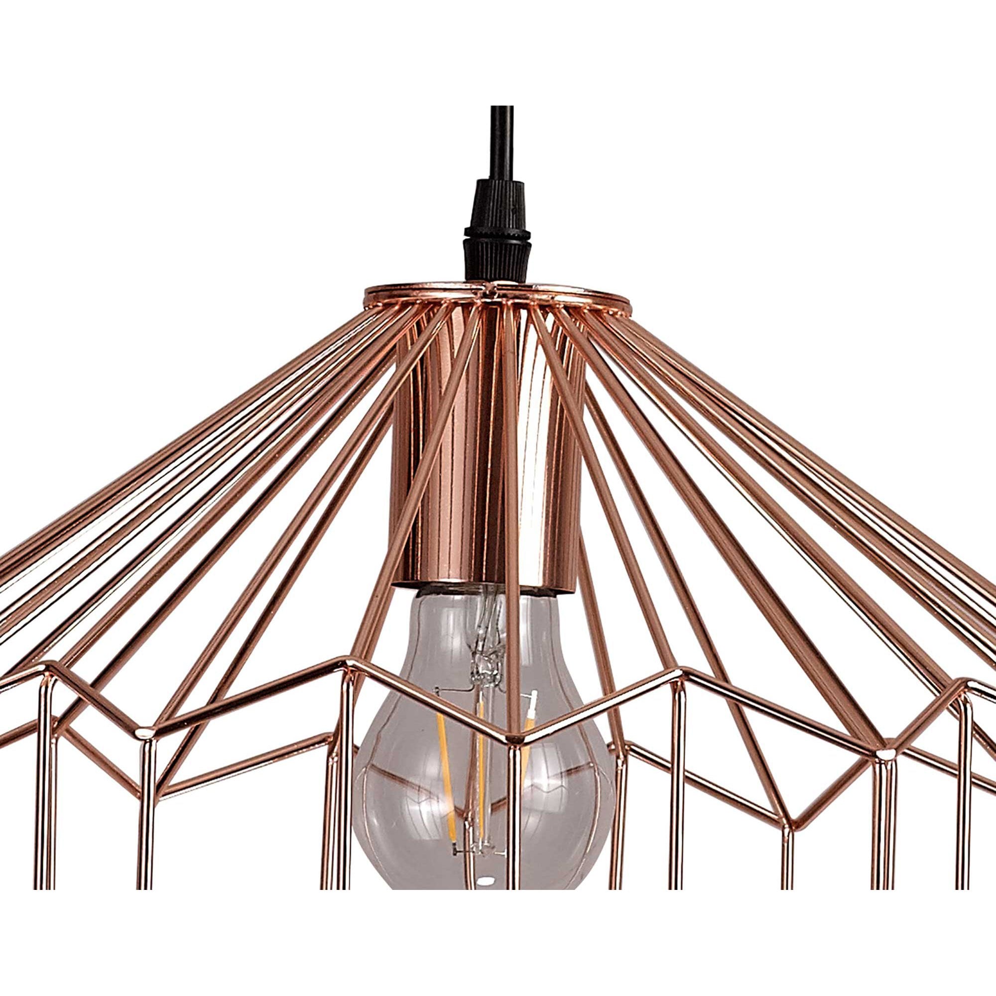Fabula Beatrice Medium Pendant - Antique Copper & Black