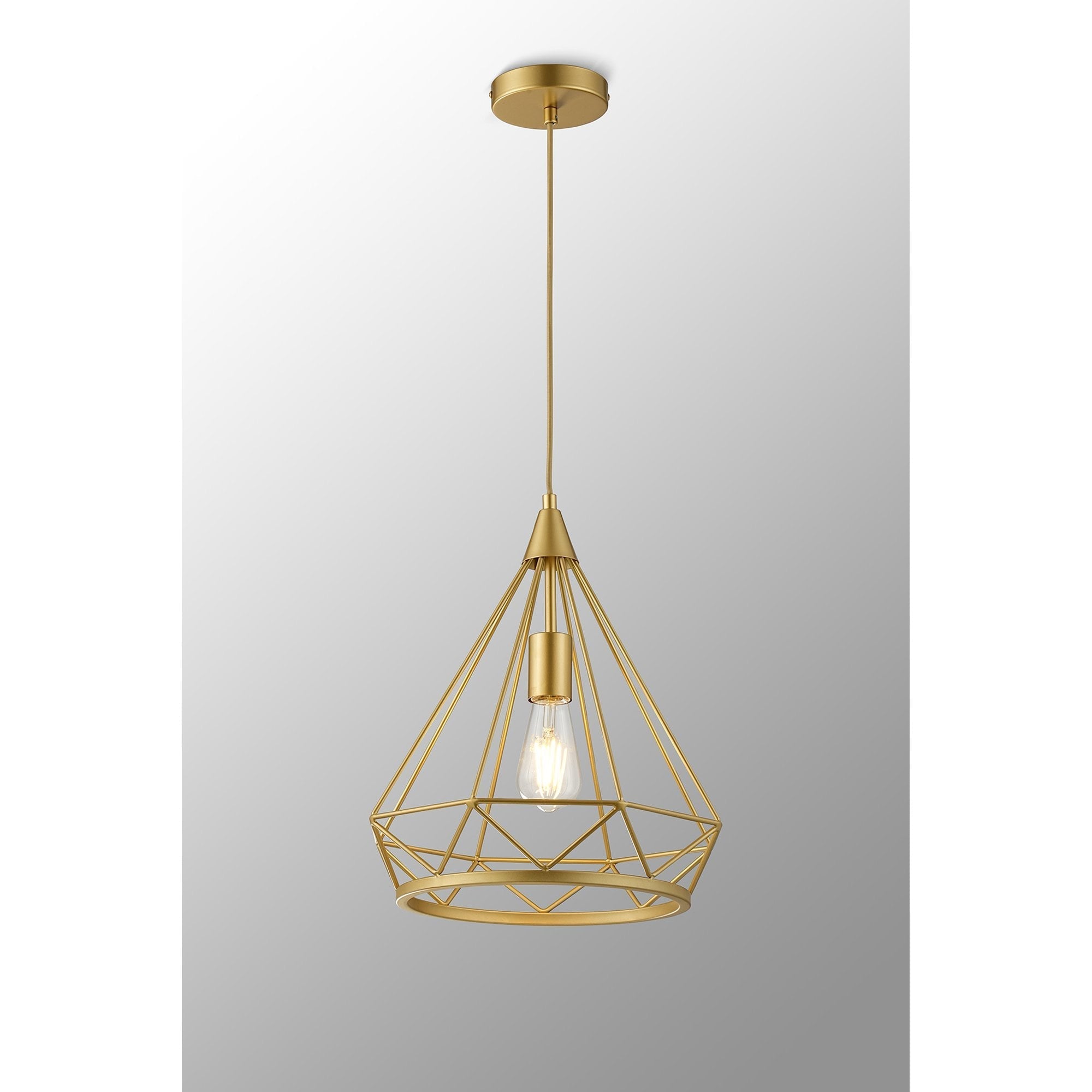 Fabula Beverley Large Diamond Pendant - Gold