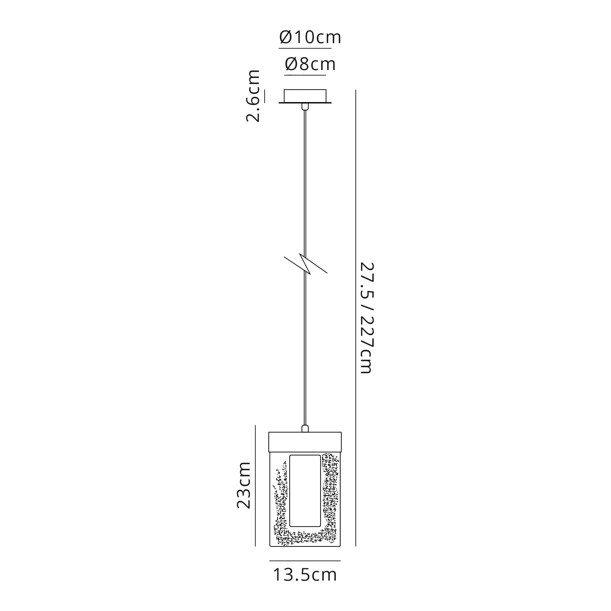 Fabula Brookfield Single LED Pendant - Polished Chrome