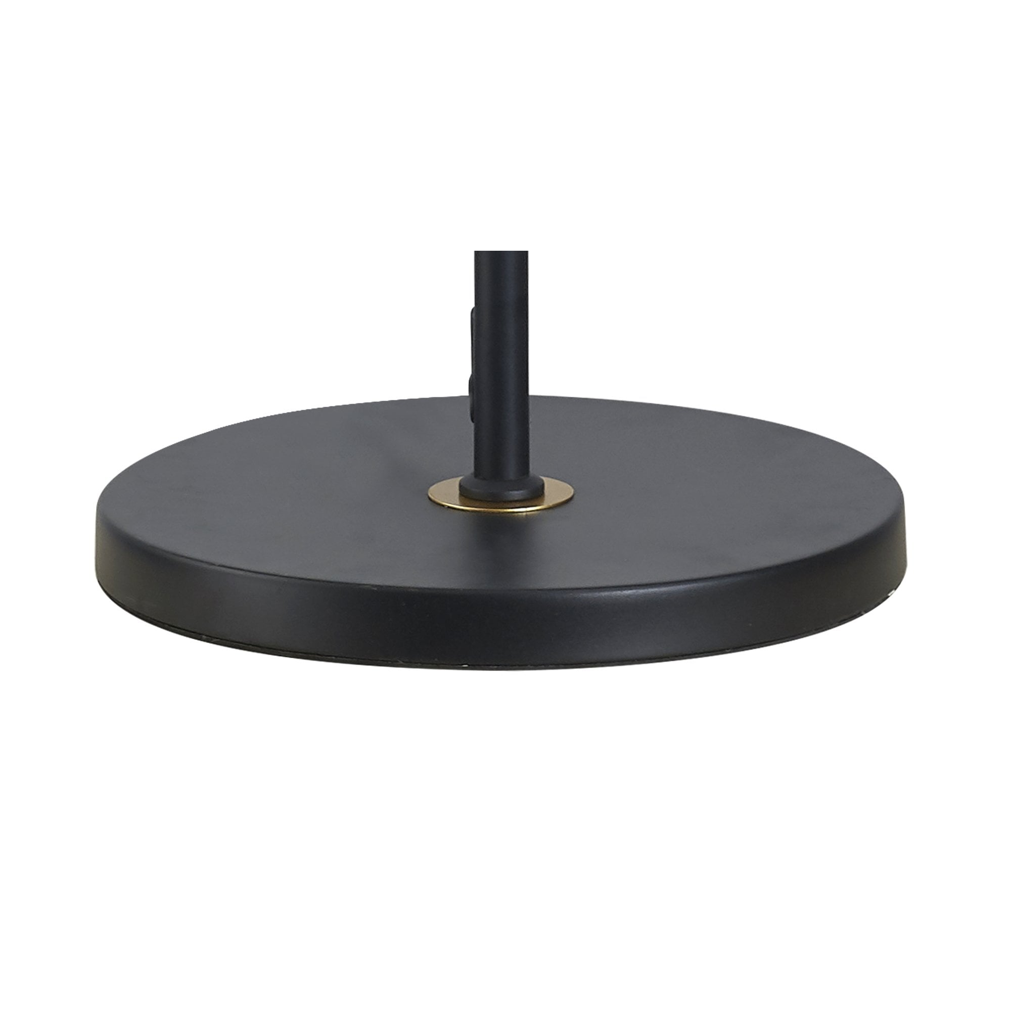 Fabula Bury Double Ring Single Floor Lamp - Matt Black & Painted Gold