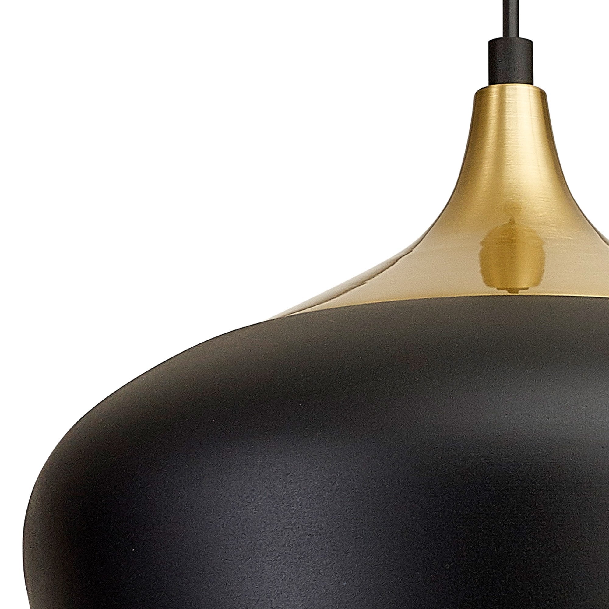 Fabula Buxton 32cm Pendant - Black & Gold