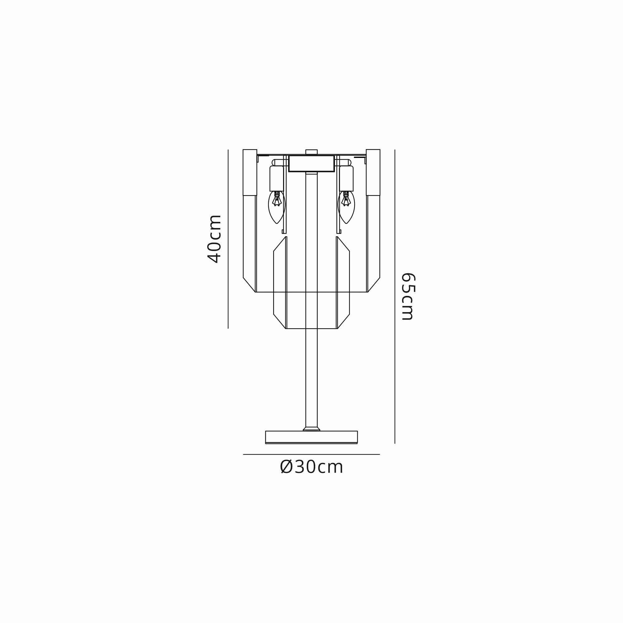 Fabula Cedar 3 Light Table Lamp - Matt Black & Clear Sculpted Glass