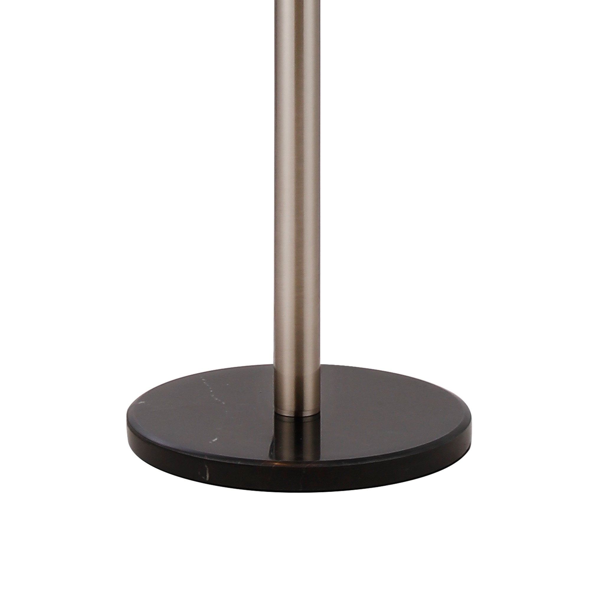 Fabula Deacon 11 Light Floor Lamp - Satin Nickel & Smoke Plated Glass