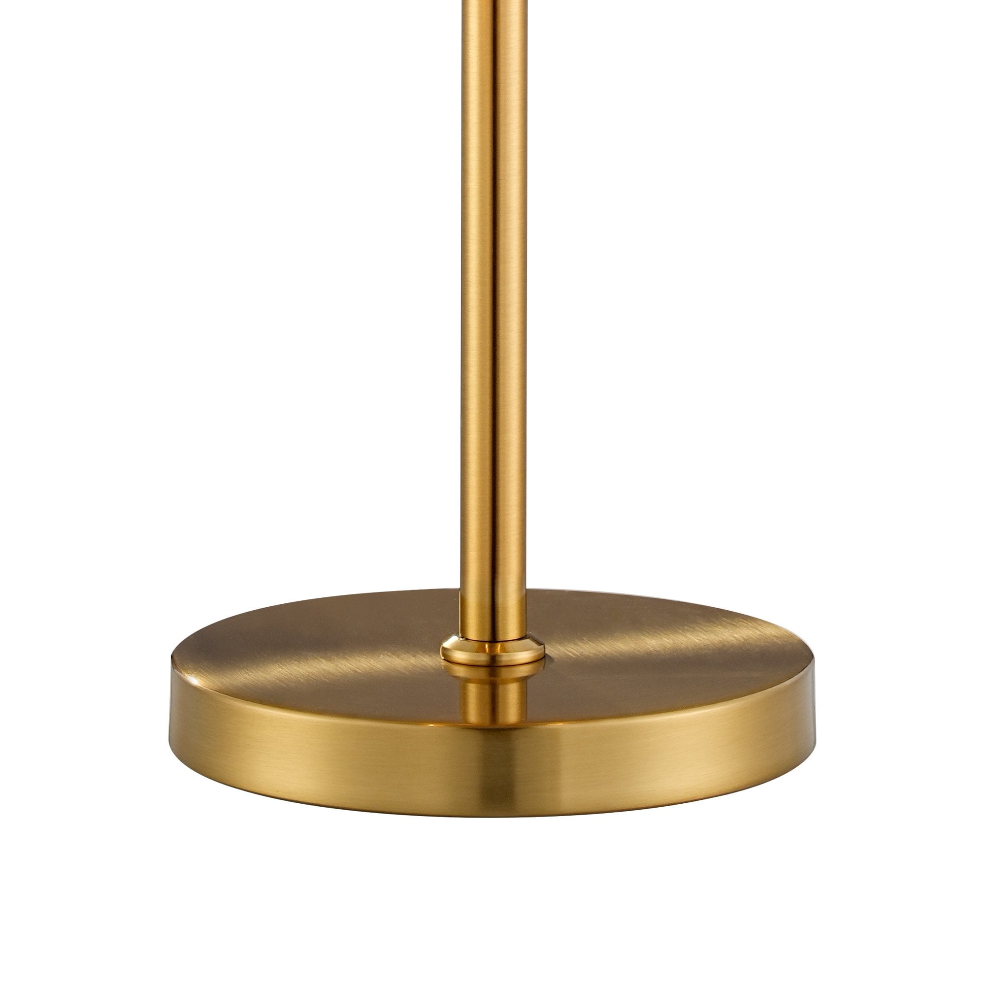 Fabula Farnley 6 Light Table Lamp - Brass & Amber Glass