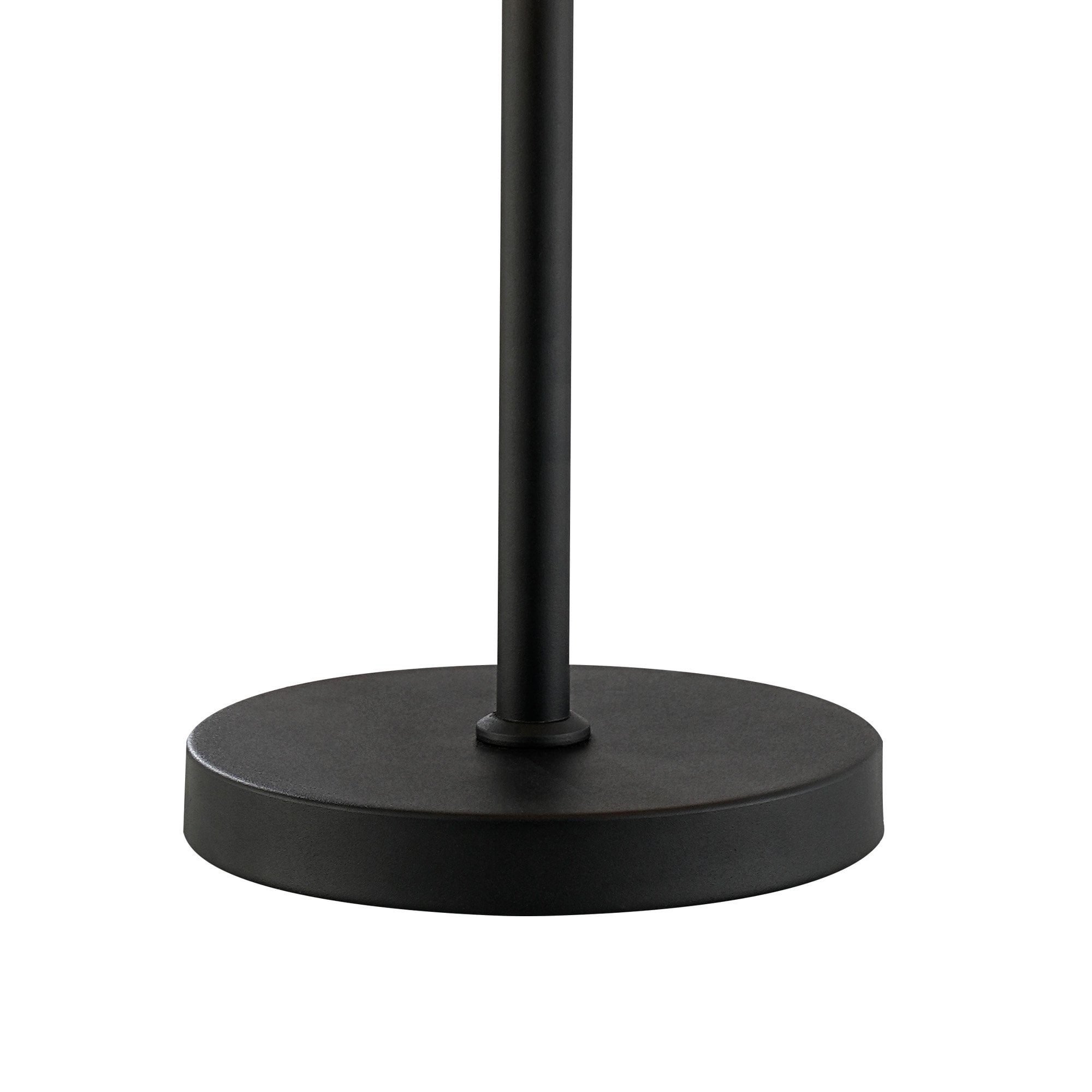 Fabula Farnley 6 Light Table Lamp - Satin Black & Amber Glass