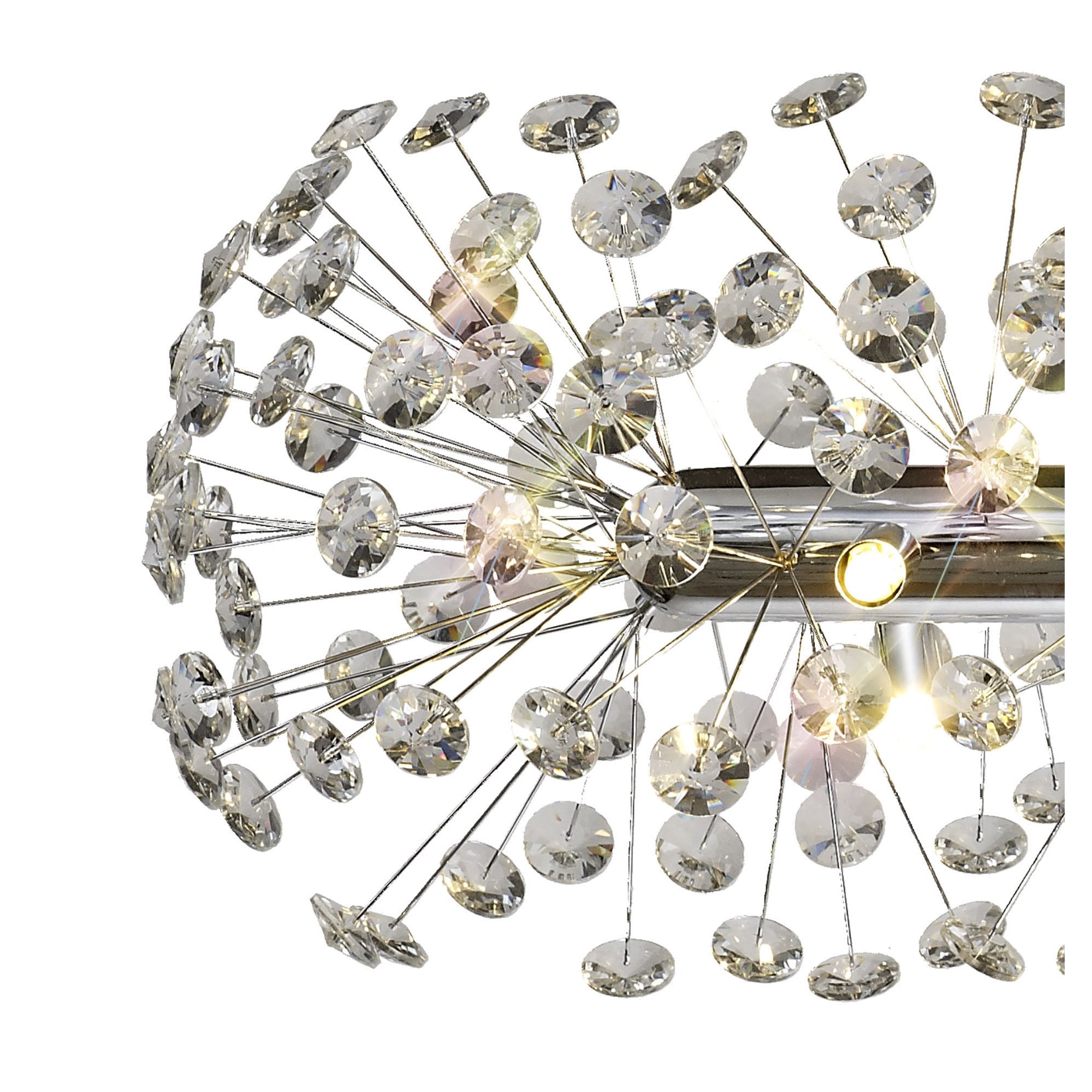 Fabula Grosvenor 10 Light Oblong Linear Pendant - Polished Chrome & Crystal