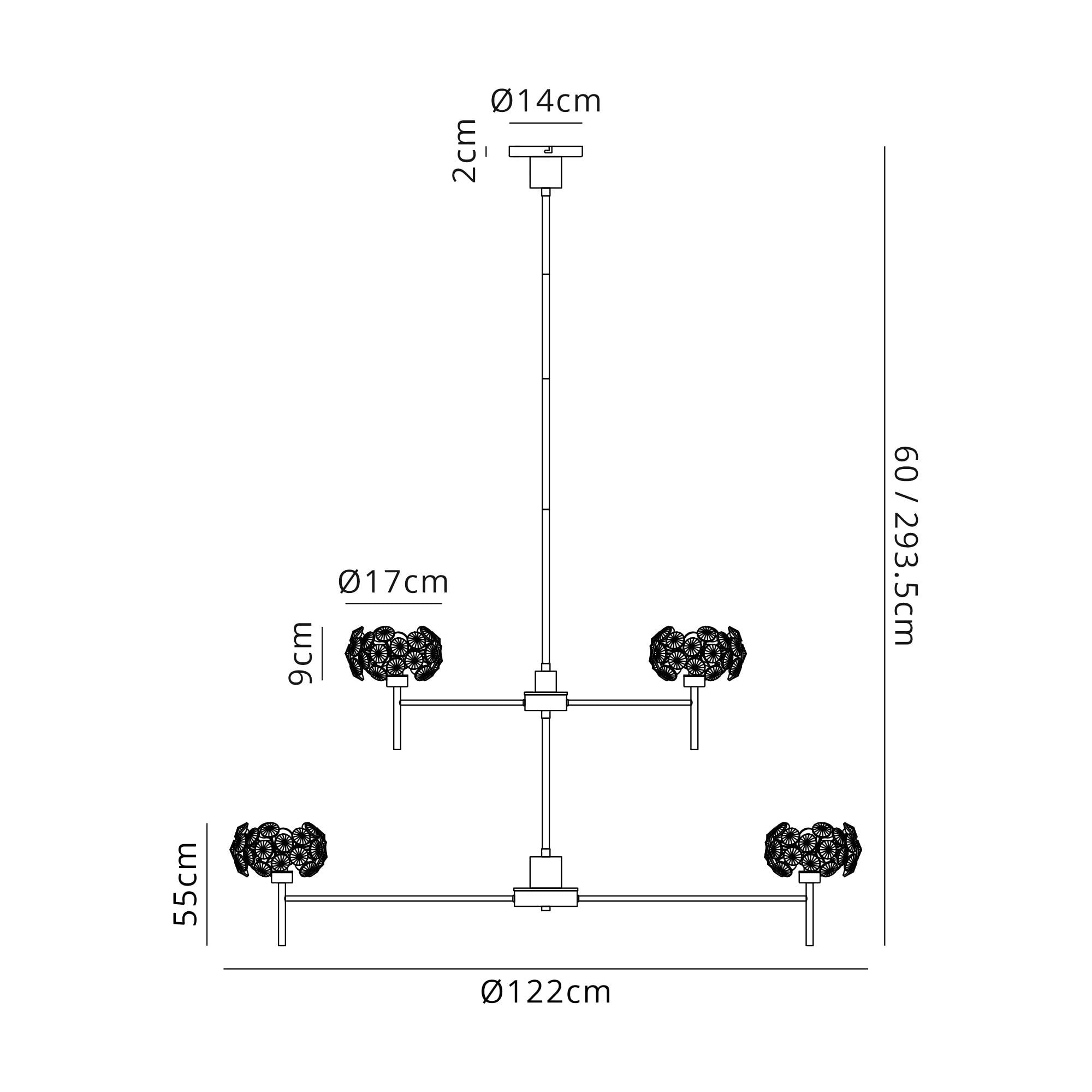 Fabula Grosvenor 20 Light Chandelier - Polished Chrome & Crystal Glass