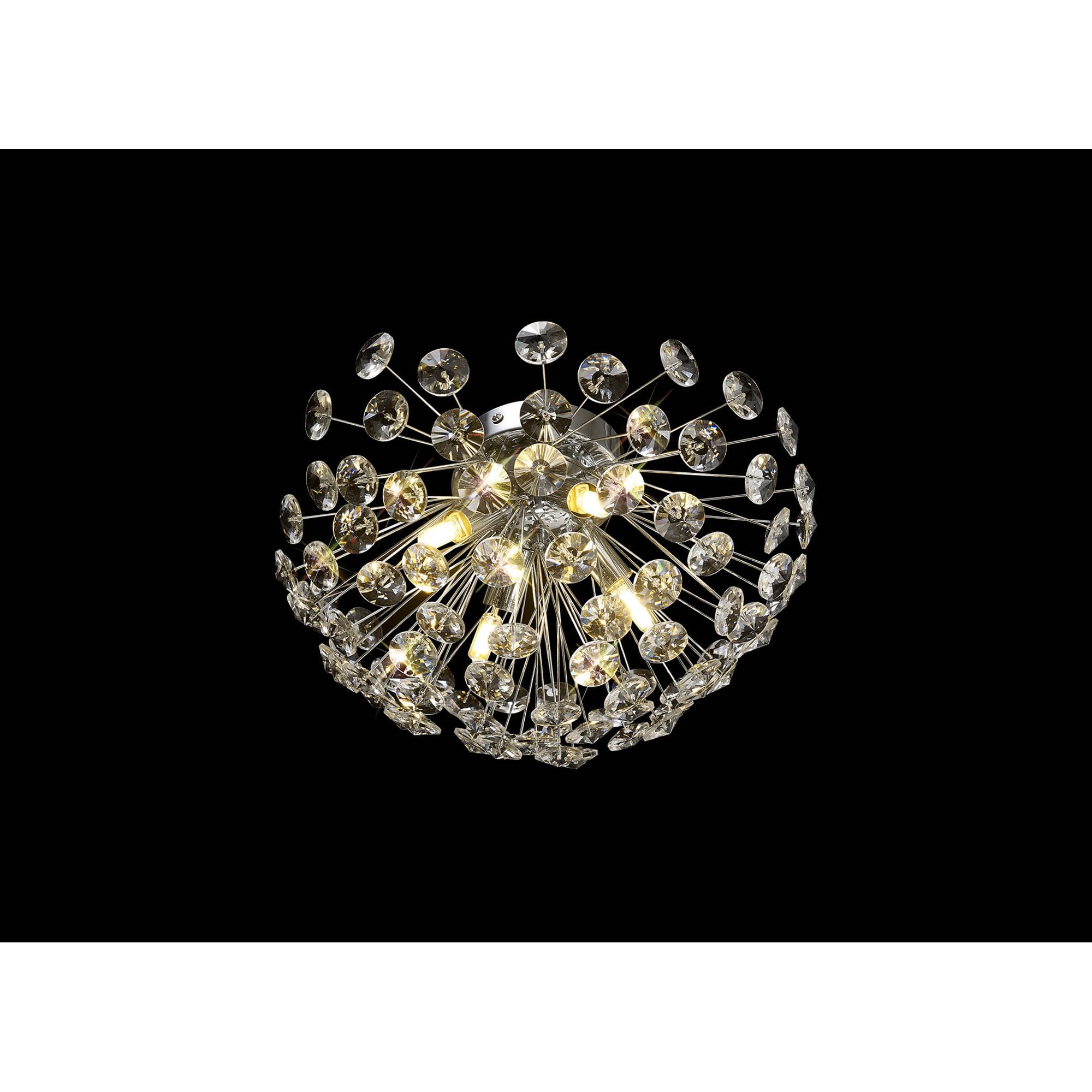 Fabula Grosvenor 4 Light Flush light - Polished Chrome & Crystal