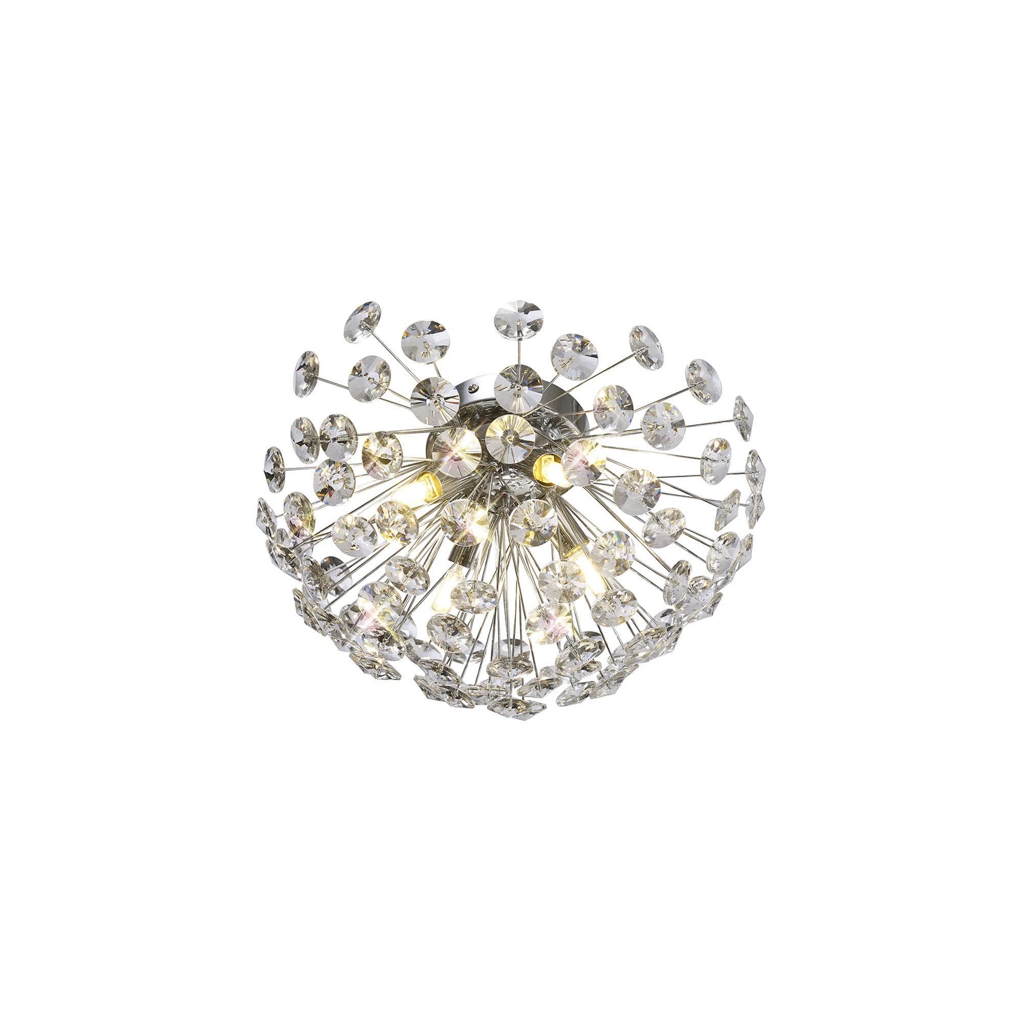 Fabula Grosvenor 4 Light Flush light - Polished Chrome & Crystal