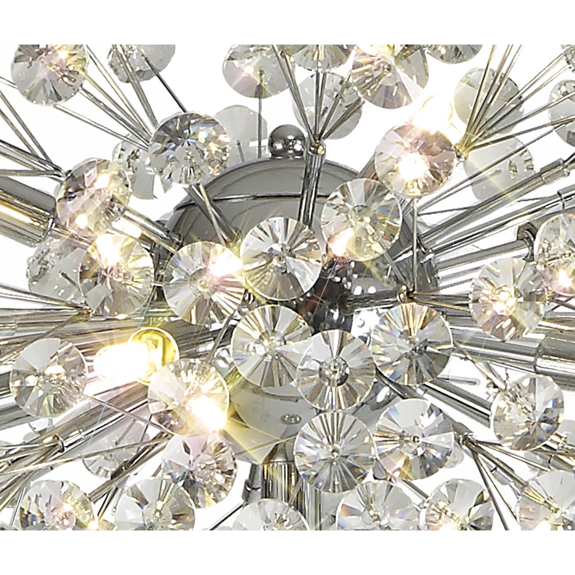 Fabula Grosvenor 8 Light Floor Lamp - Polished Chrome & Crystal