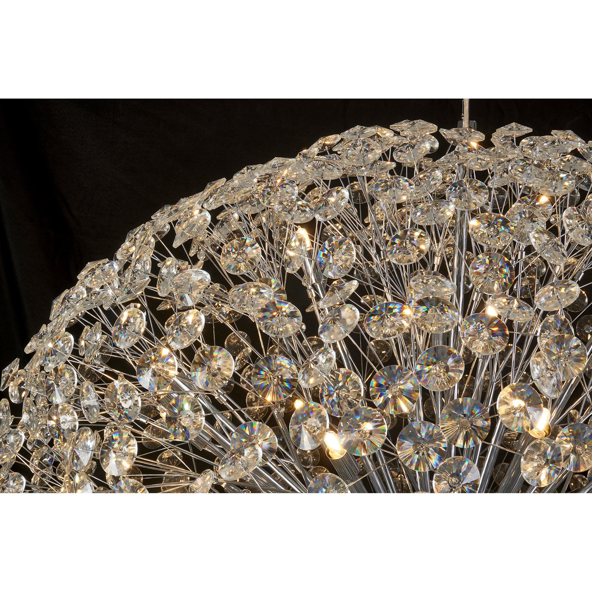 Fabula Grosvenor 84 Light Spherical Pendant - Polished Chrome & Crystal