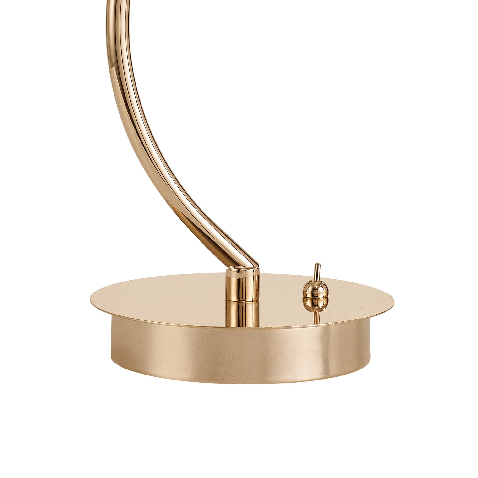 Fabula Grosvenor Single Vertical Table Lamp - French Gold & Crystal
