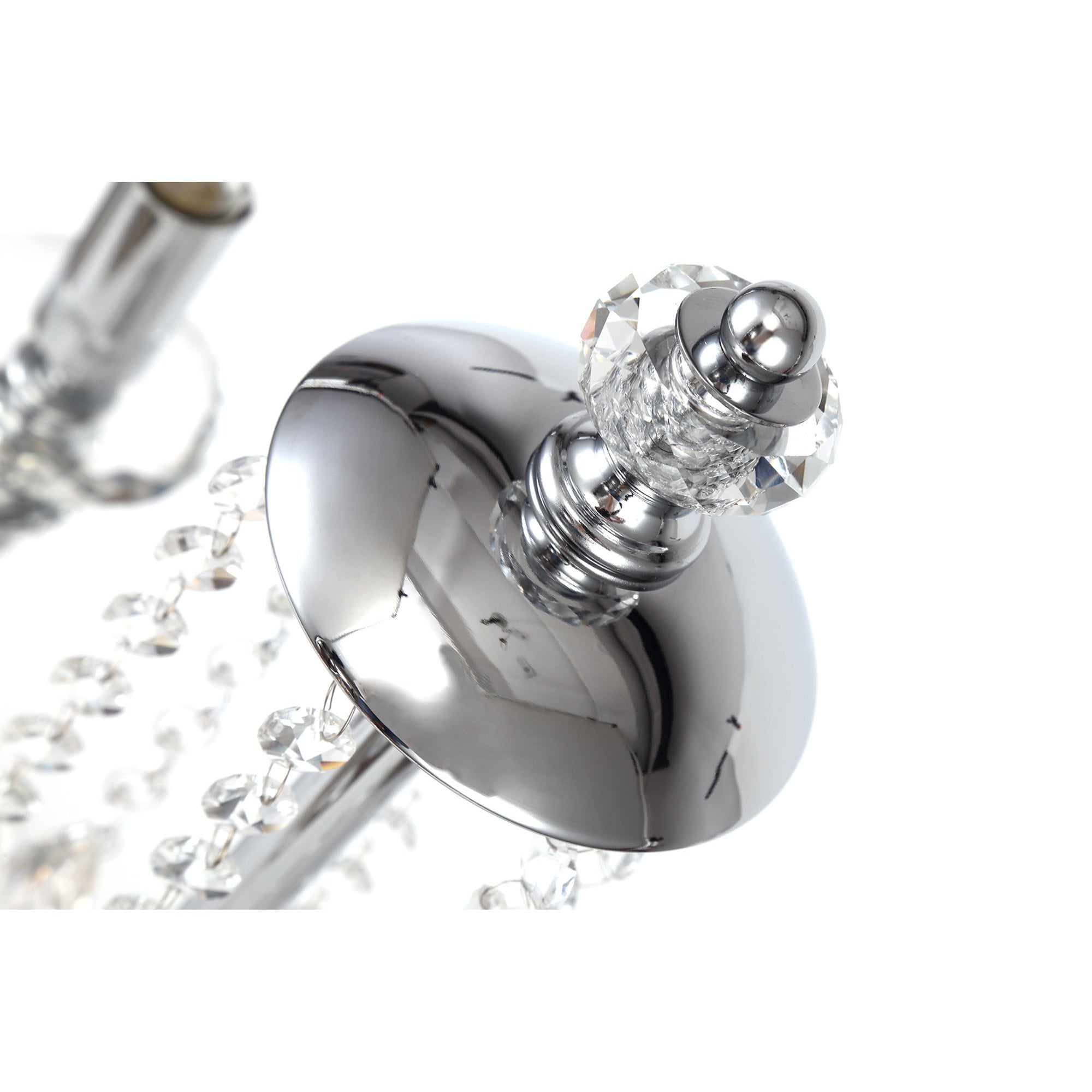 Fabula Hickman 3 Light Floor Lamp - Polished Chrome, Clear Glass & Crystal