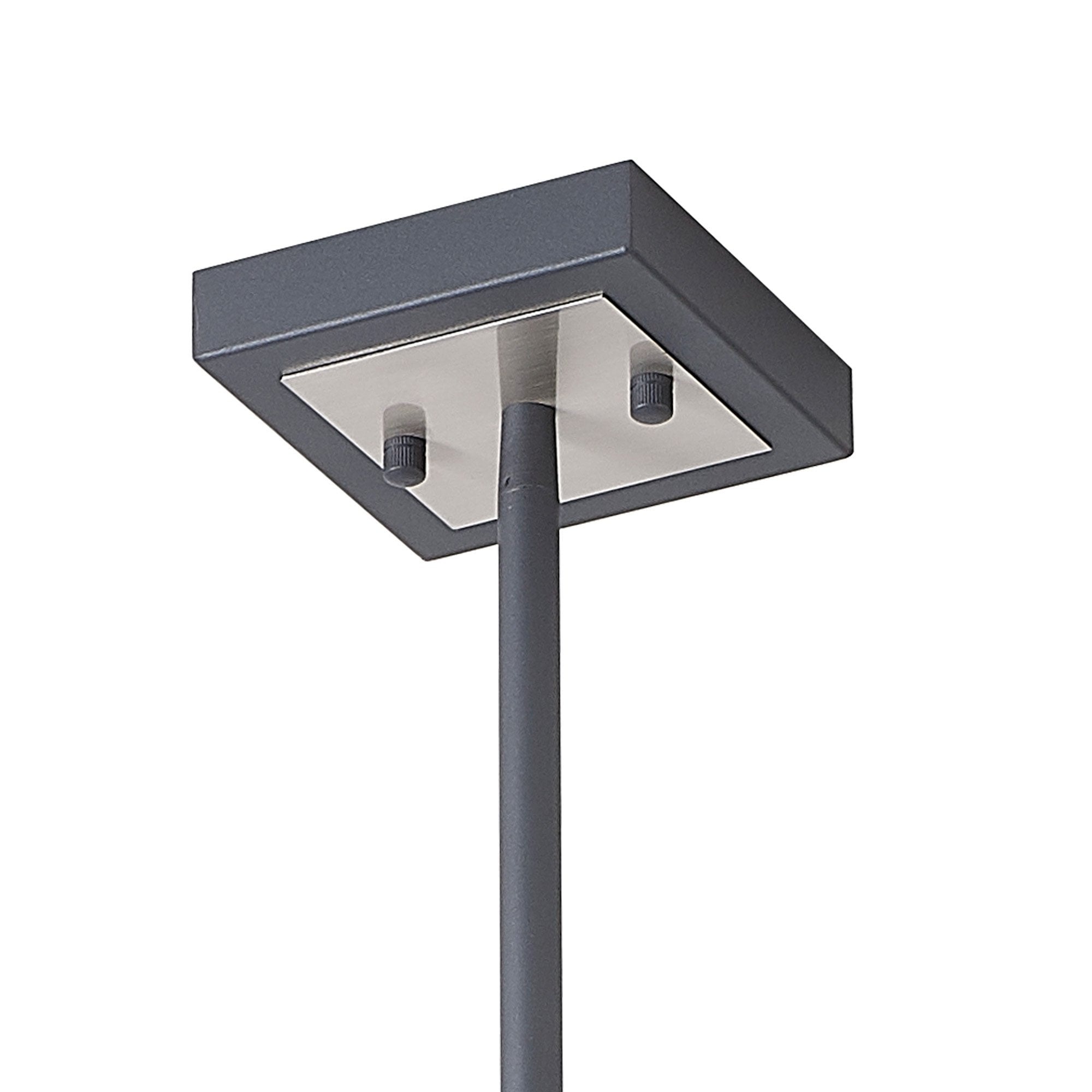 Fabula Kimberley 4 Light Pendant - Anthracite & Satin Nickel