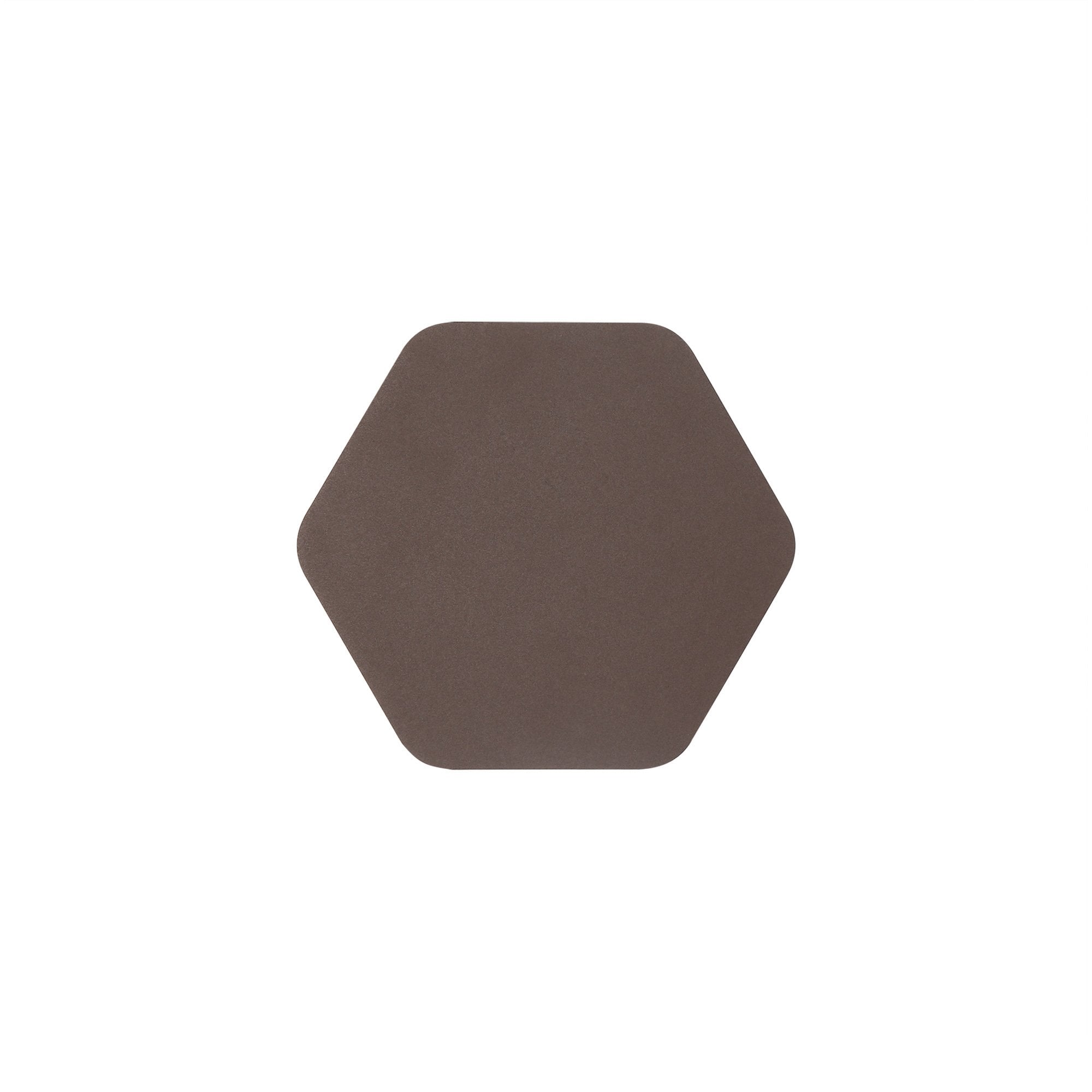 Fabula Kingsley Magnetic Base LED Wall Lamp - 15cm Horizontal Hexagonal - Coffee