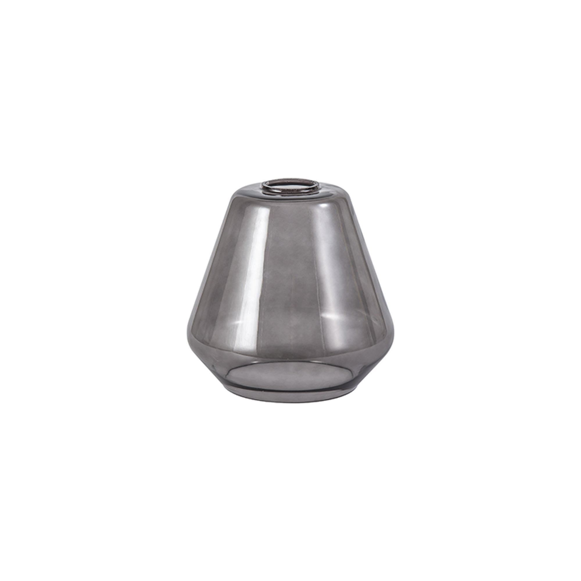 Fabula Laurel Kite Shade - Smoked Grey Glass - Shade Only