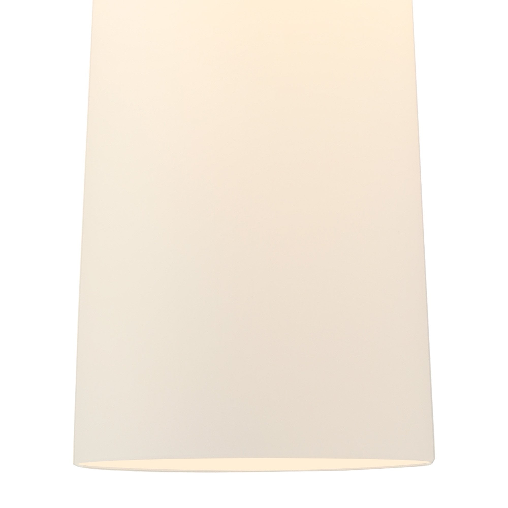 Fabula Laurel Single Pendant - Large Cylindrical Cone Shade - Black Marble & Opal Glass