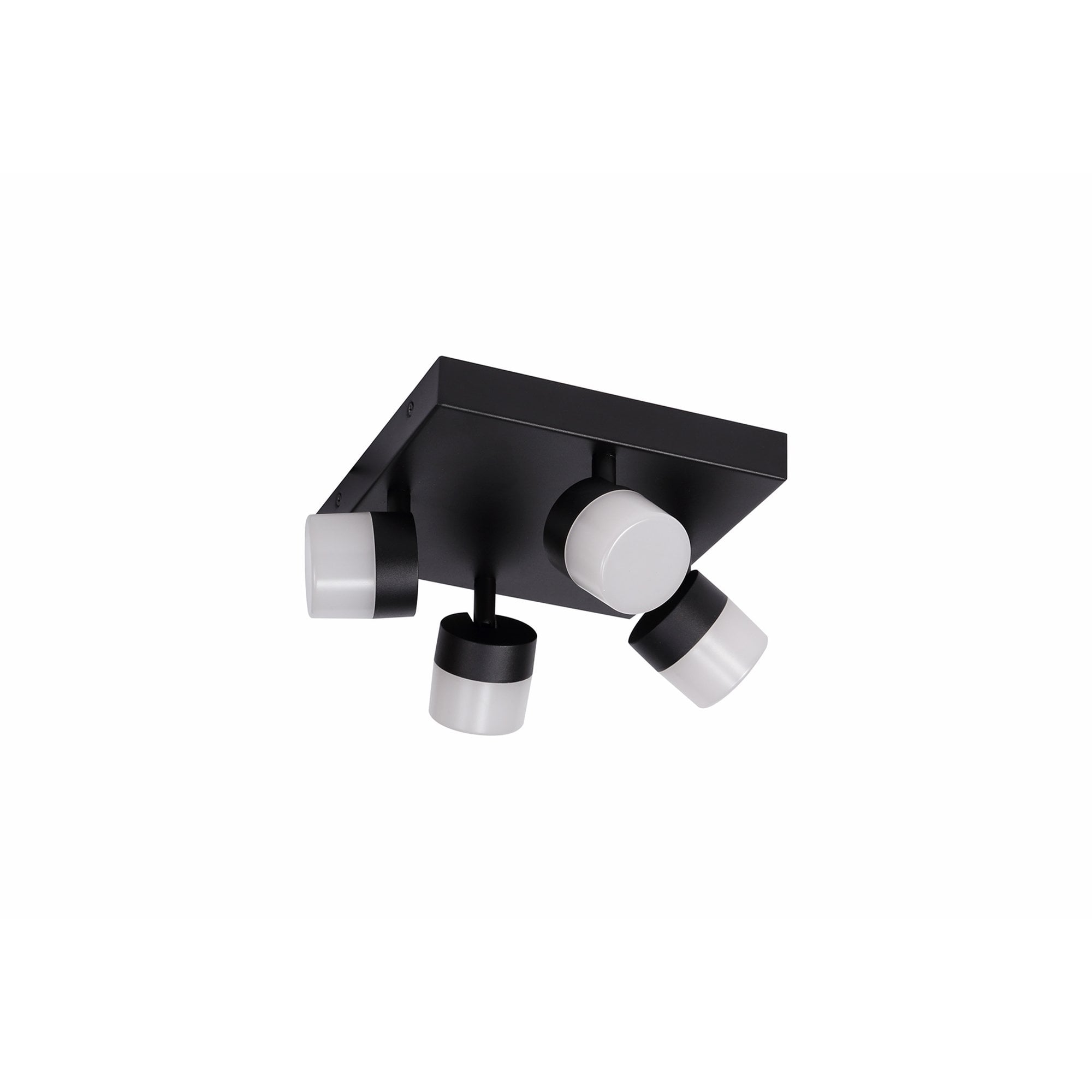 Fabula Lonsdale 4 Light Adjustable LED Flush Light - Sand Black - IP44
