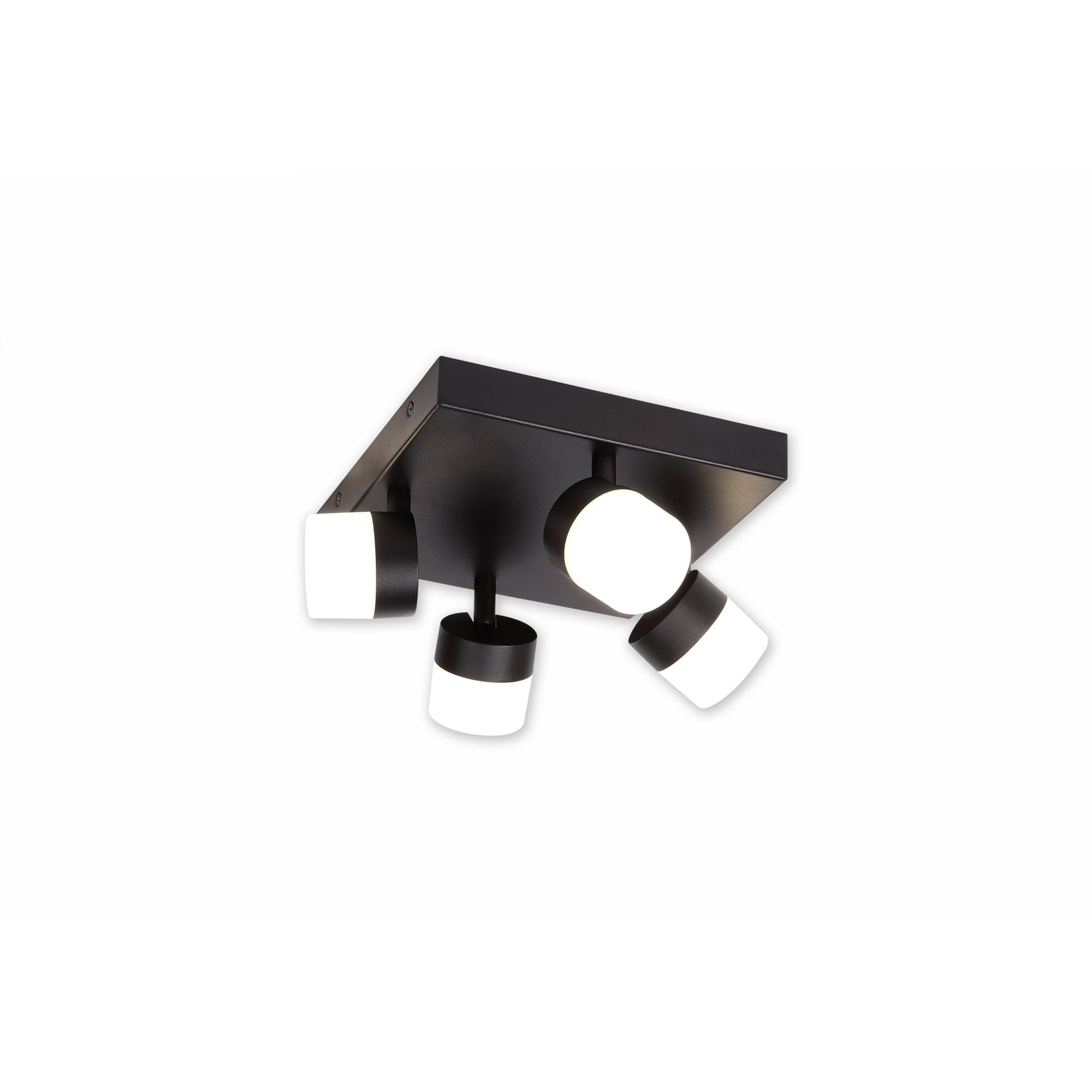Fabula Lonsdale 4 Light Adjustable LED Flush Light - Sand Black - IP44