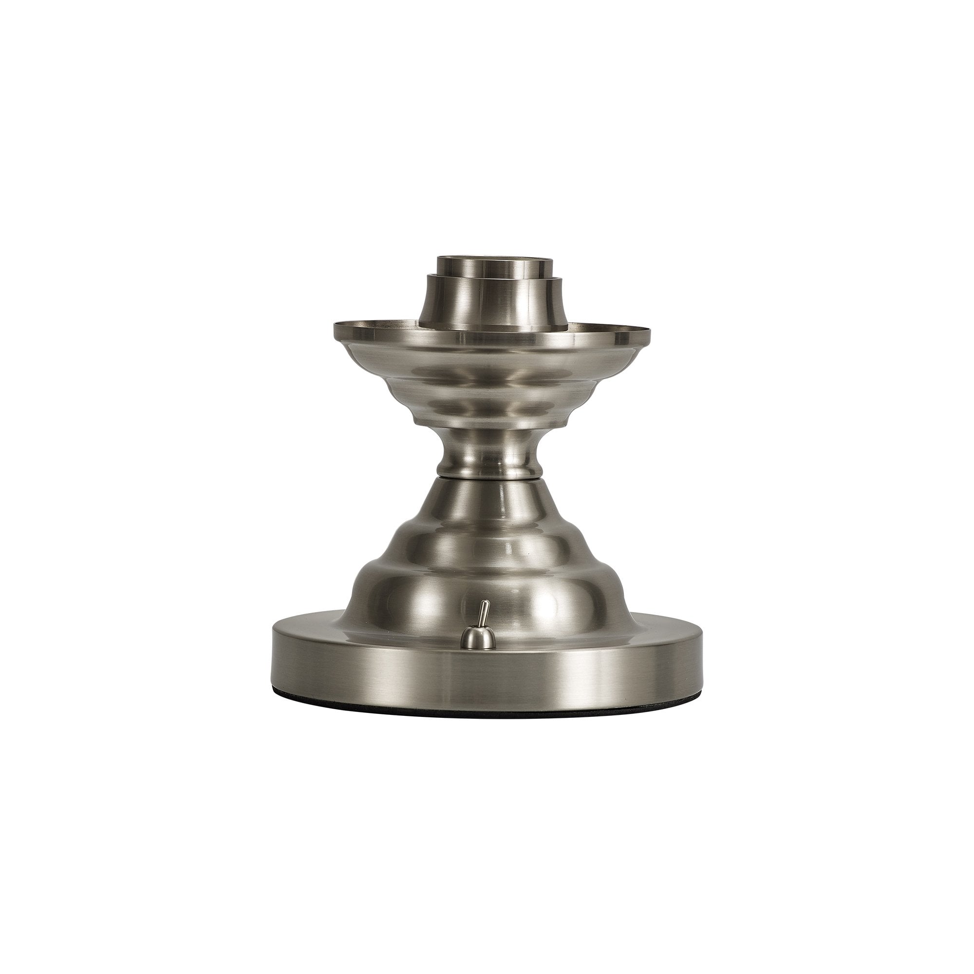 Fabula Mansfield Single Table Lamp Base - Satin Nickel - Base Only
