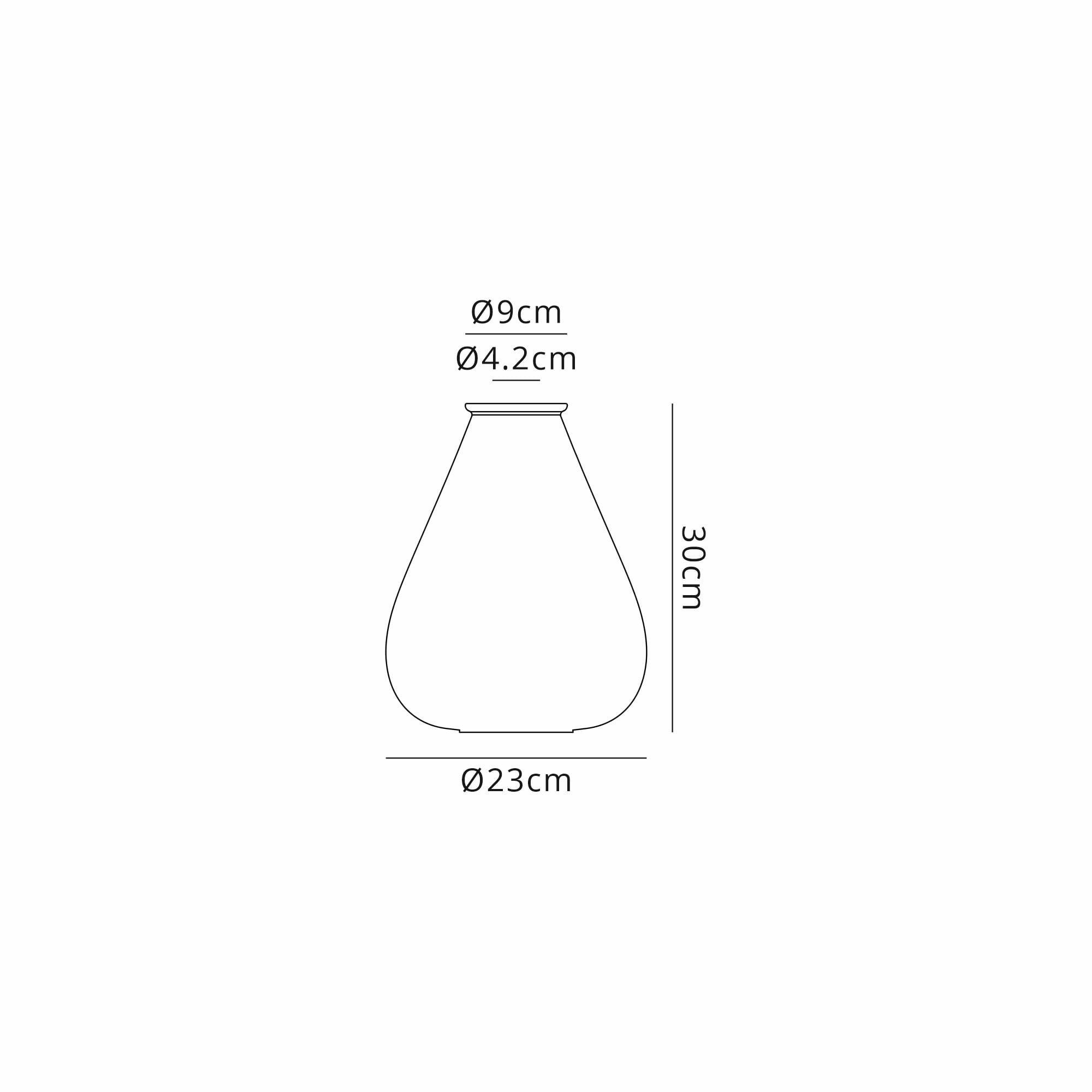 Fabula Maple Narrow Shade - Yellow Glass - Shade Only