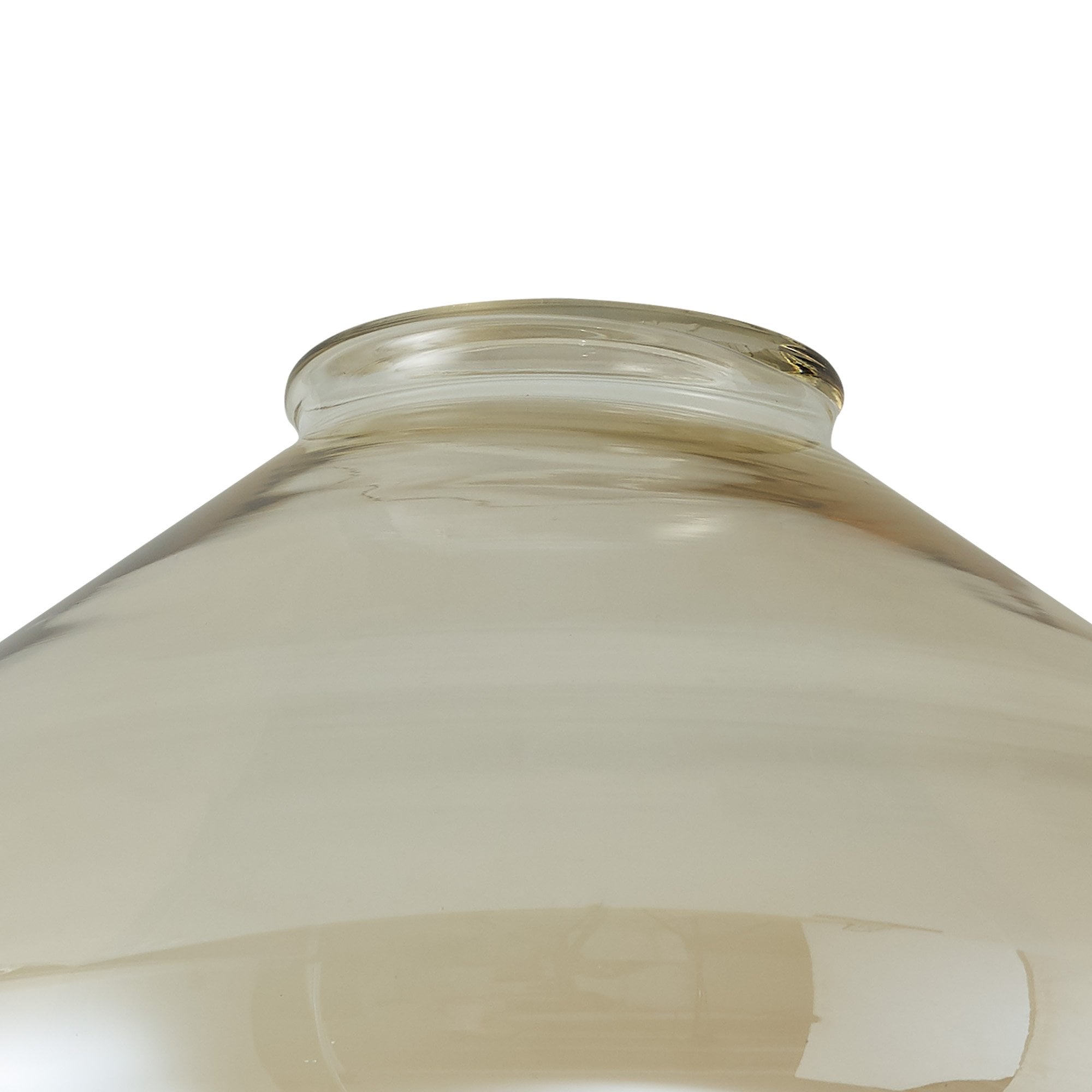 Fabula Maple Wide Shade - Amber Glass - Shade Only