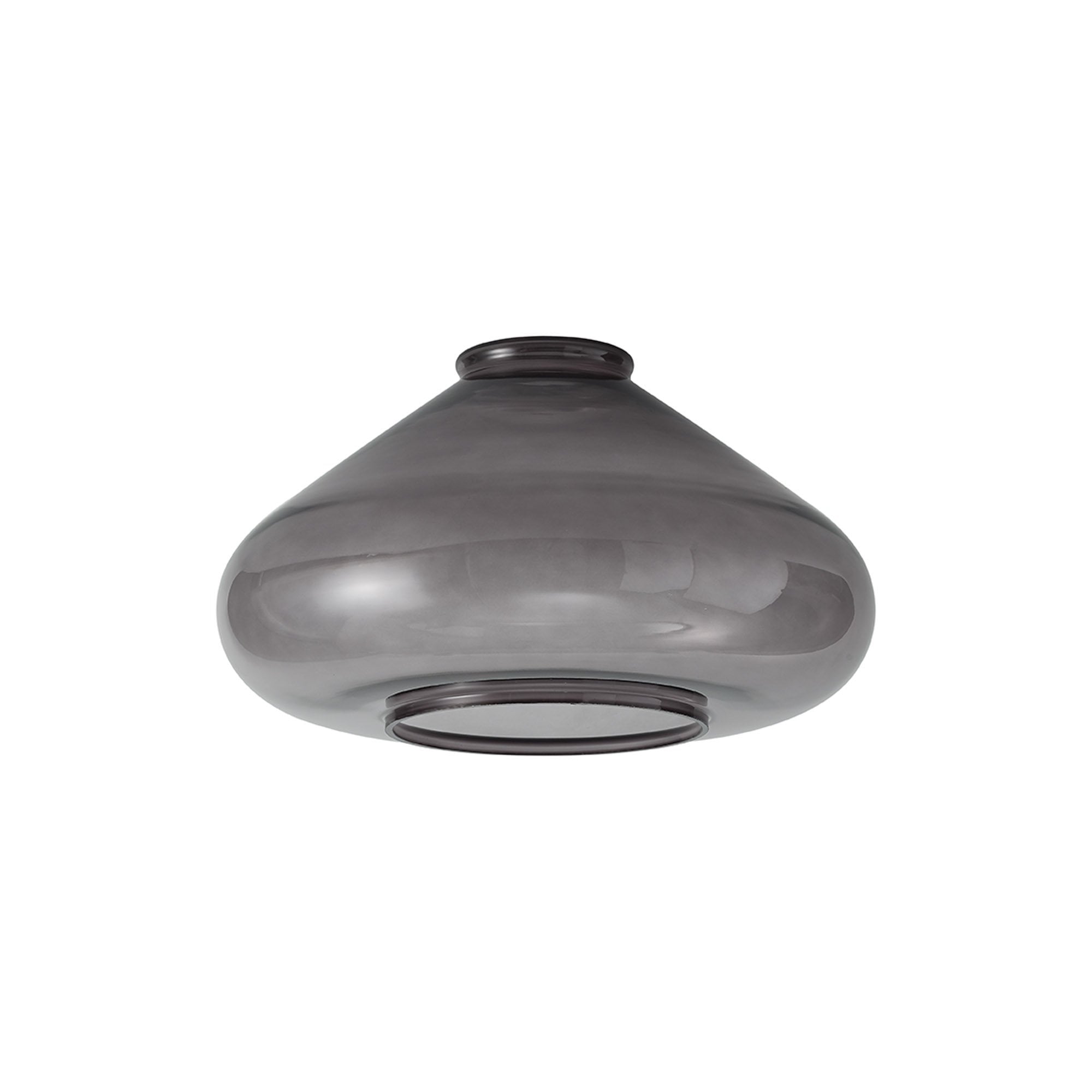 Fabula Maple Wide Shade - Inky Black Glass - Shade Only