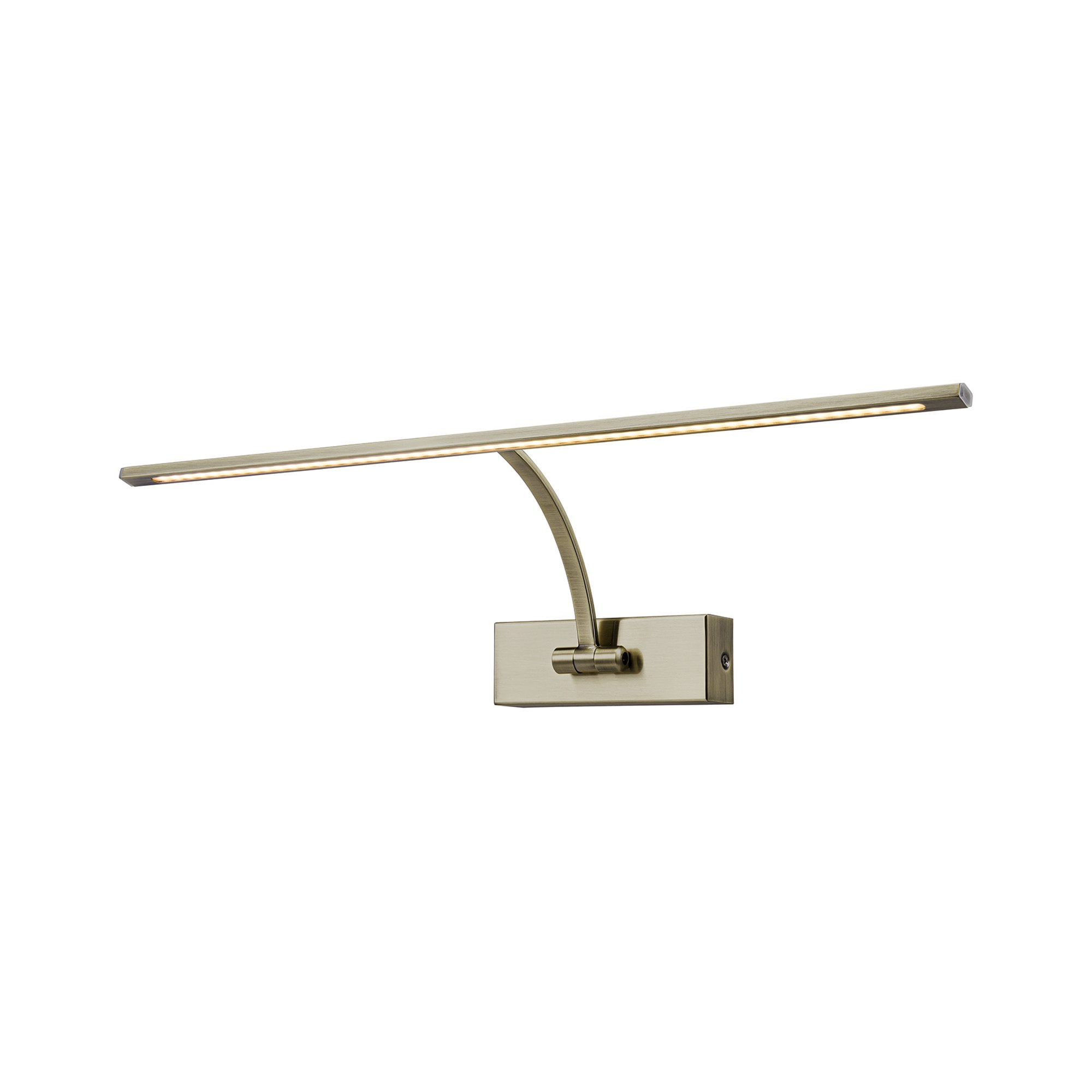 Fabula Plumtree Large 1 Arm LED Wall Lamp/Picture Light - Antique Brass