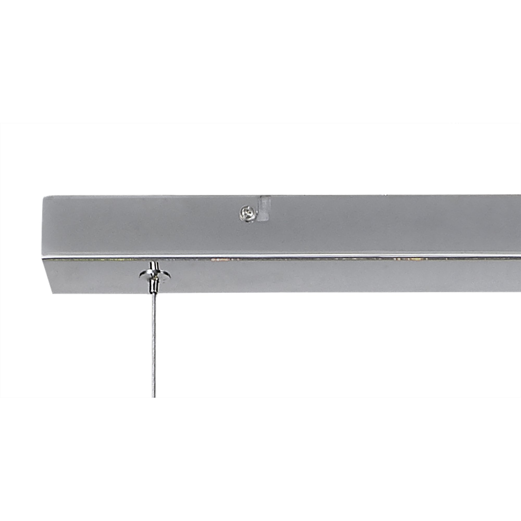 Fabula Roding 7 Light Linear Pendant - Polished Chrome & Iridescent Glass